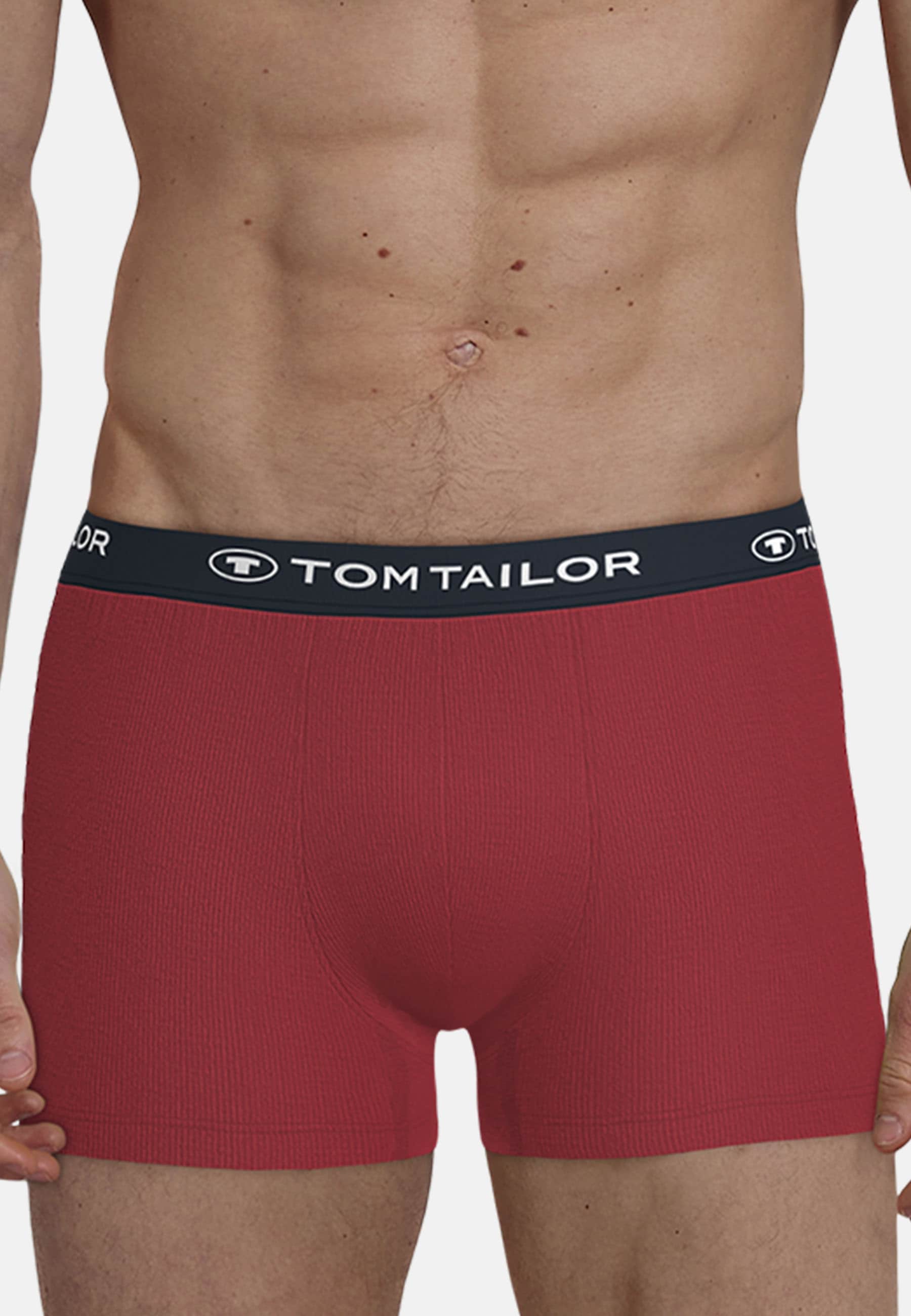 TOM TAILOR Boxershorts »Buffer« 3er Pack,  weich, bequem, basic, eng, Logobund, Baumwollmix