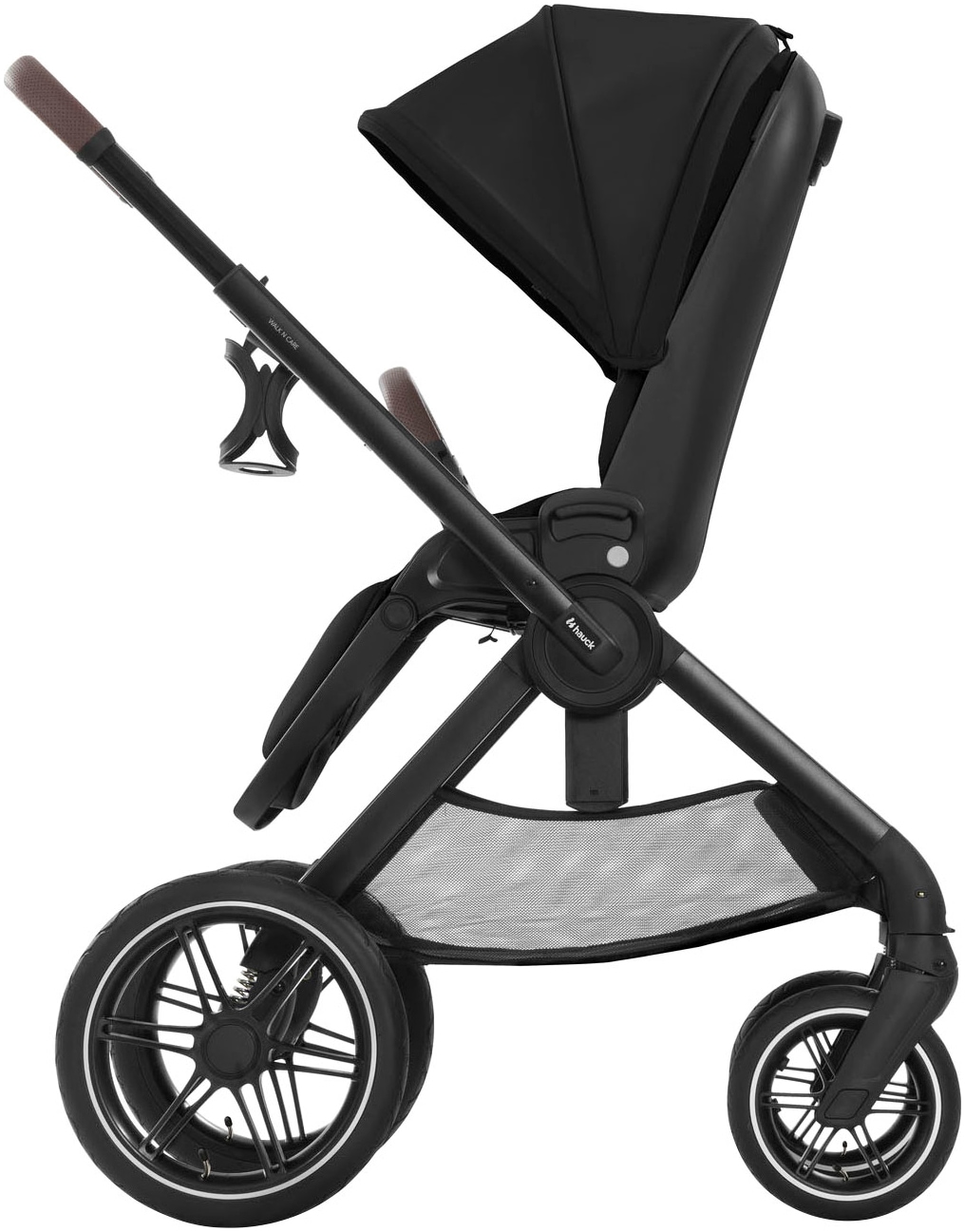 Hauck Kombi-Kinderwagen »Walk N Care Air Set, black«, 22 kg, belastbar bis 22 kg