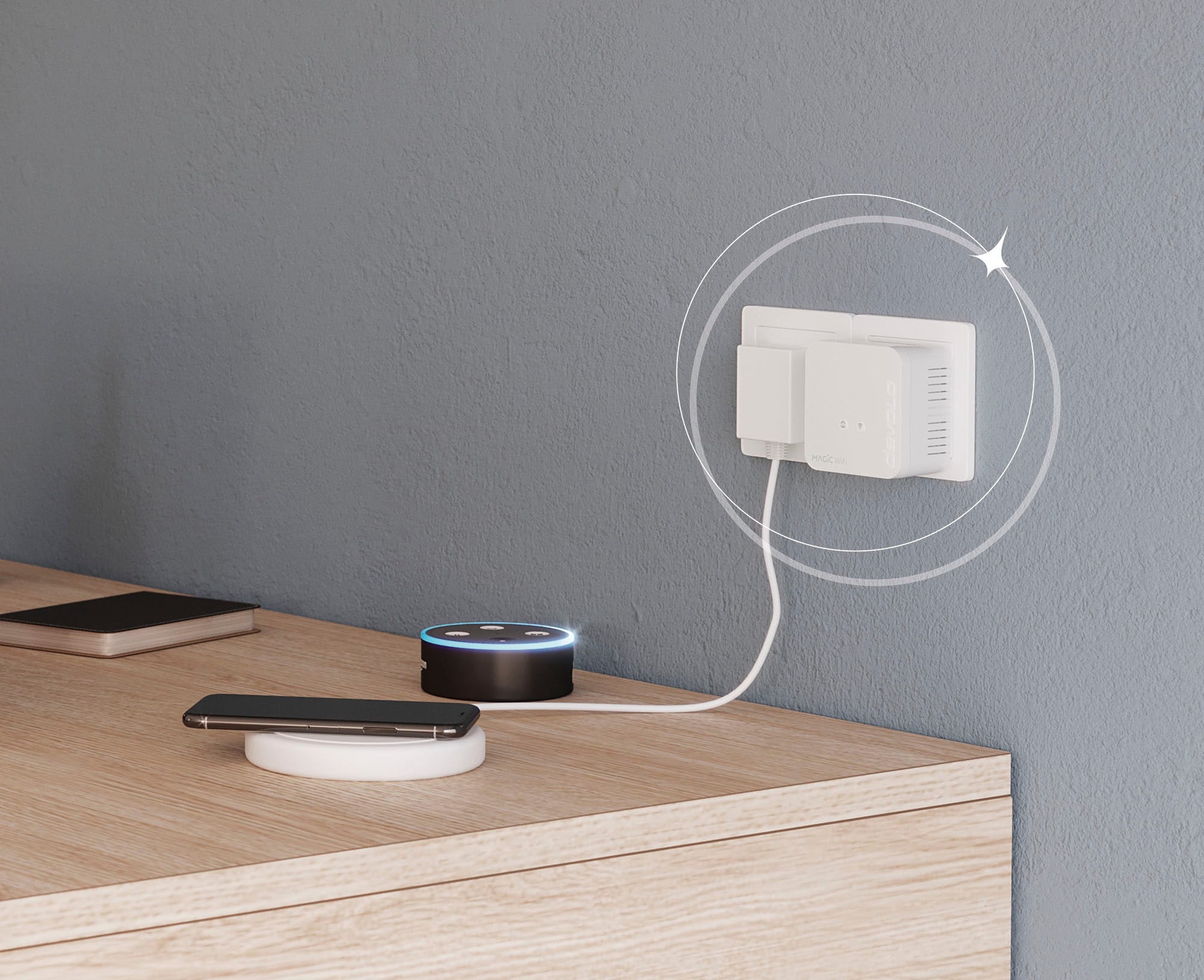 DEVOLO WLAN-Router »Magic 1 WiFi mini Multiroom Kit (1200Mbit, G.hn, Mesh)«