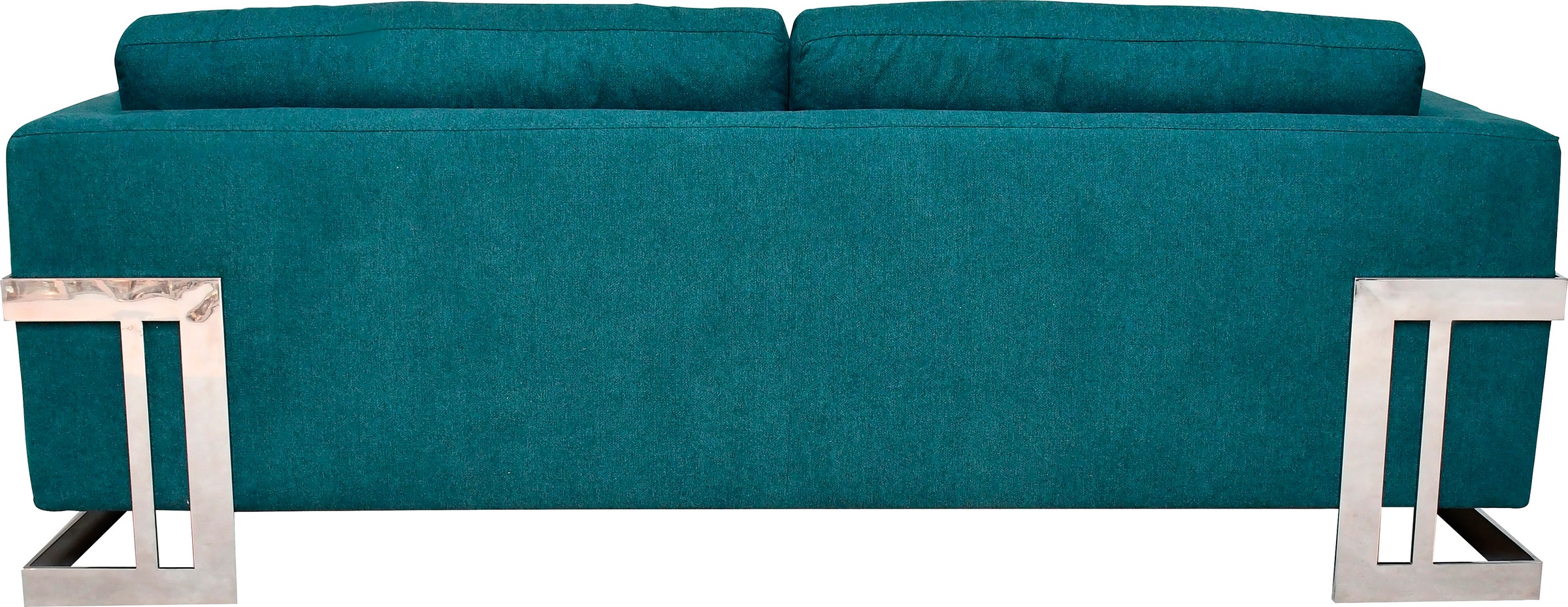 Leonique 3-Sitzer »New York«, Petrolblaues 3-Sitzer Sofa, Edelstahlgestell, 175x84x96, Sitzhöhe 44cm