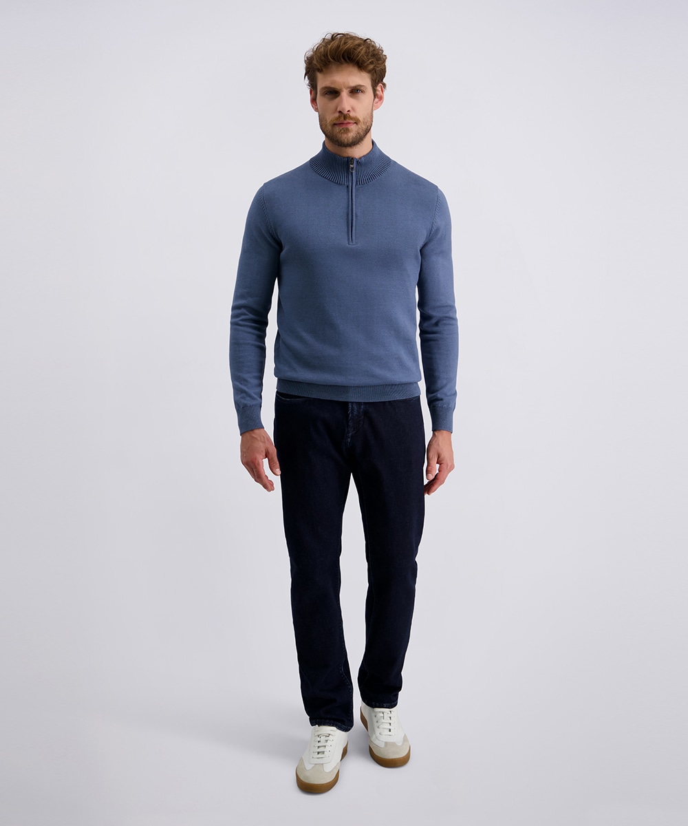 Pierre Cardin Strickpullover, mit Troyer Kragen