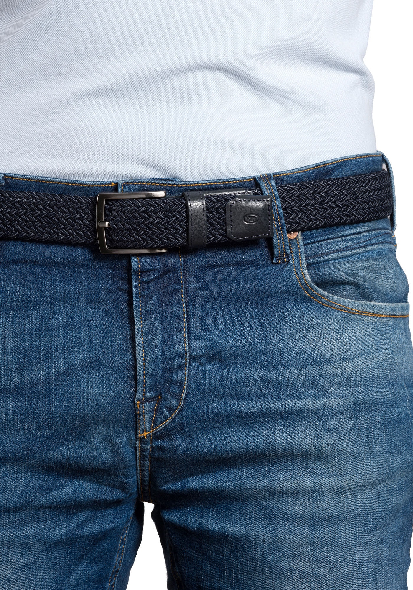 TOM TAILOR Flechtgürtel »TTJAMIE«, 3,5 cm breiter Flechtgürtel, Casual Look, bis Gr. 120