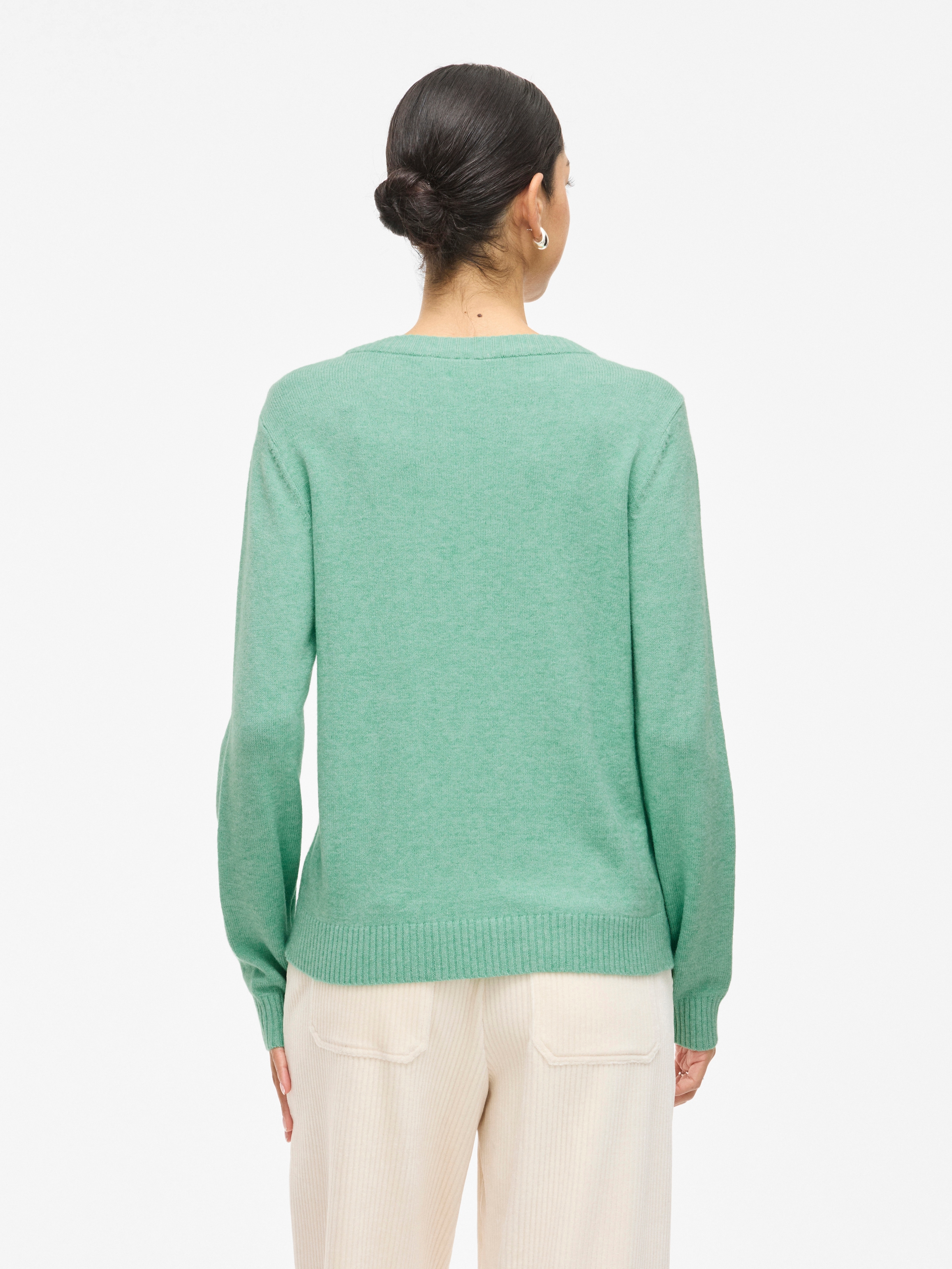 Vila Rundhalspullover »VIRIL O-NECK L/S  KNIT TOP - NOOS« Viskosemischung, regular fit