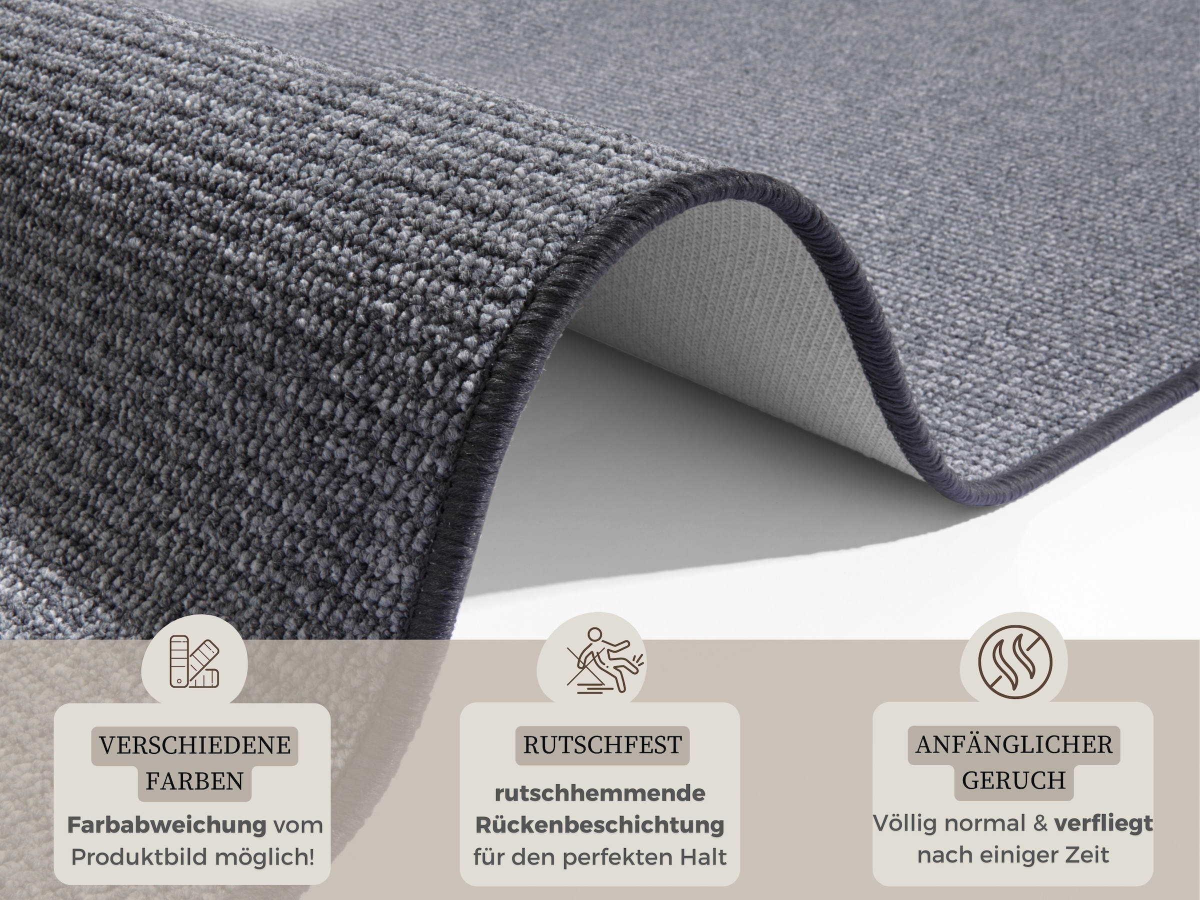HANSE Home Läufer »Bouclé«, rechteckig, 5 mm Höhe, rutschfest, Sisal Optik, Teppich, Küche, Flur, schlicht, umkettelt