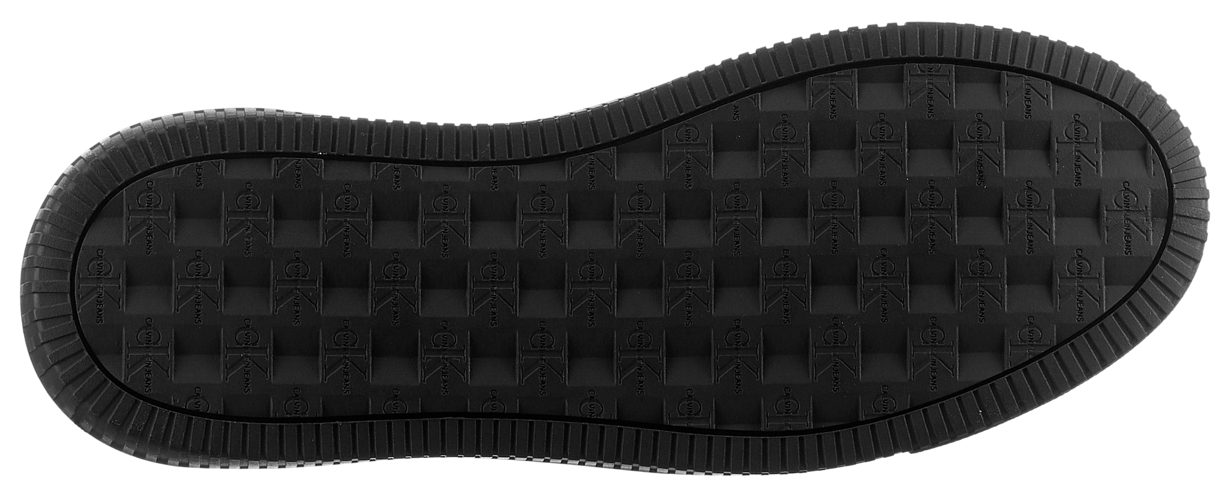 Calvin Klein Jeans Sneaker »CHUNKY CUPSOLE MONO LTH«, mit seitlichem Logoschriftzug, Freizeitschuh, Halbschuh, Schnürschuh