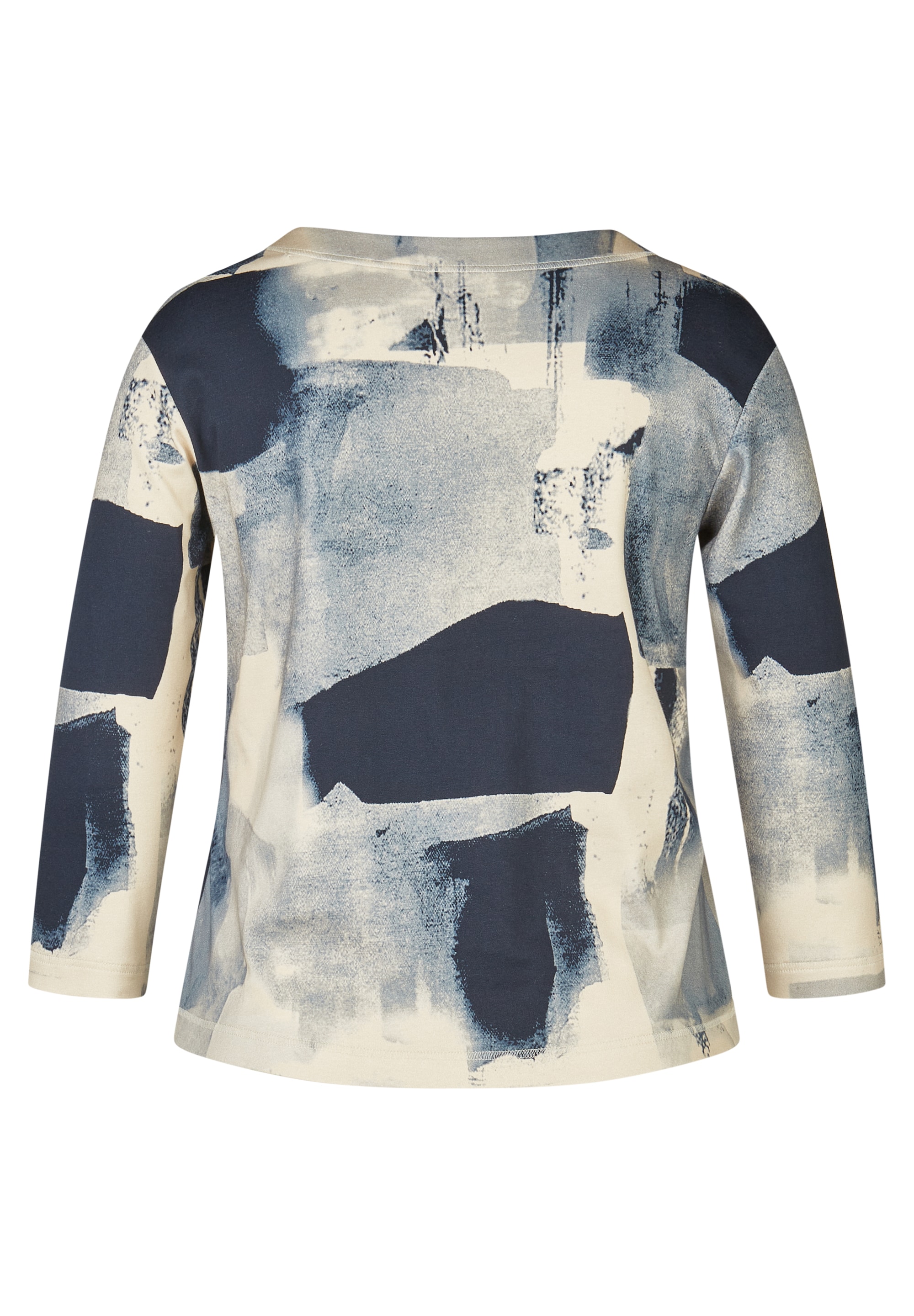 Rabe 3/4-Arm-Shirt mit grafischem Muster und Glitzer-Details