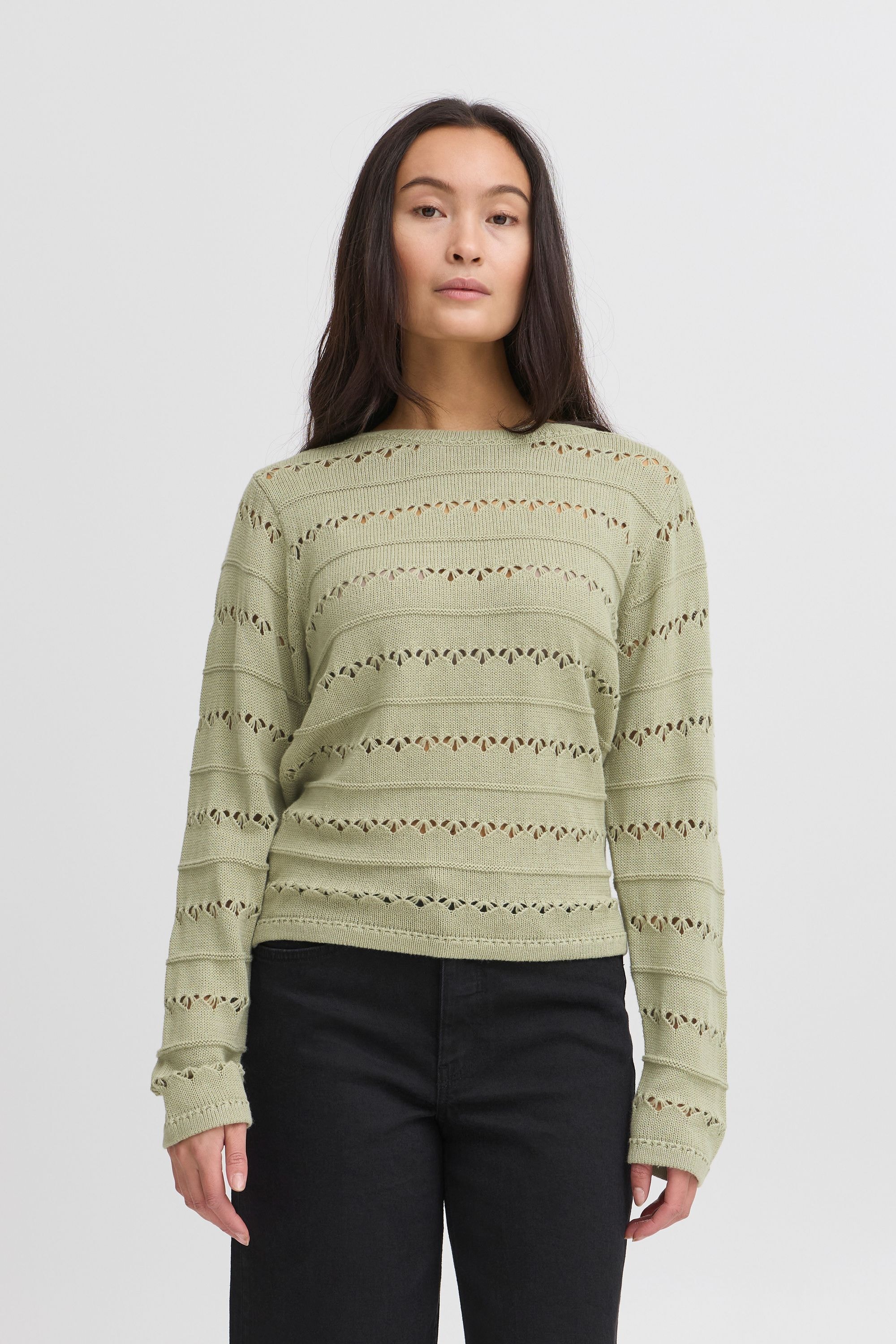 Ichi Strickfleece-Pullover »Strickpullover IHLALUHA«