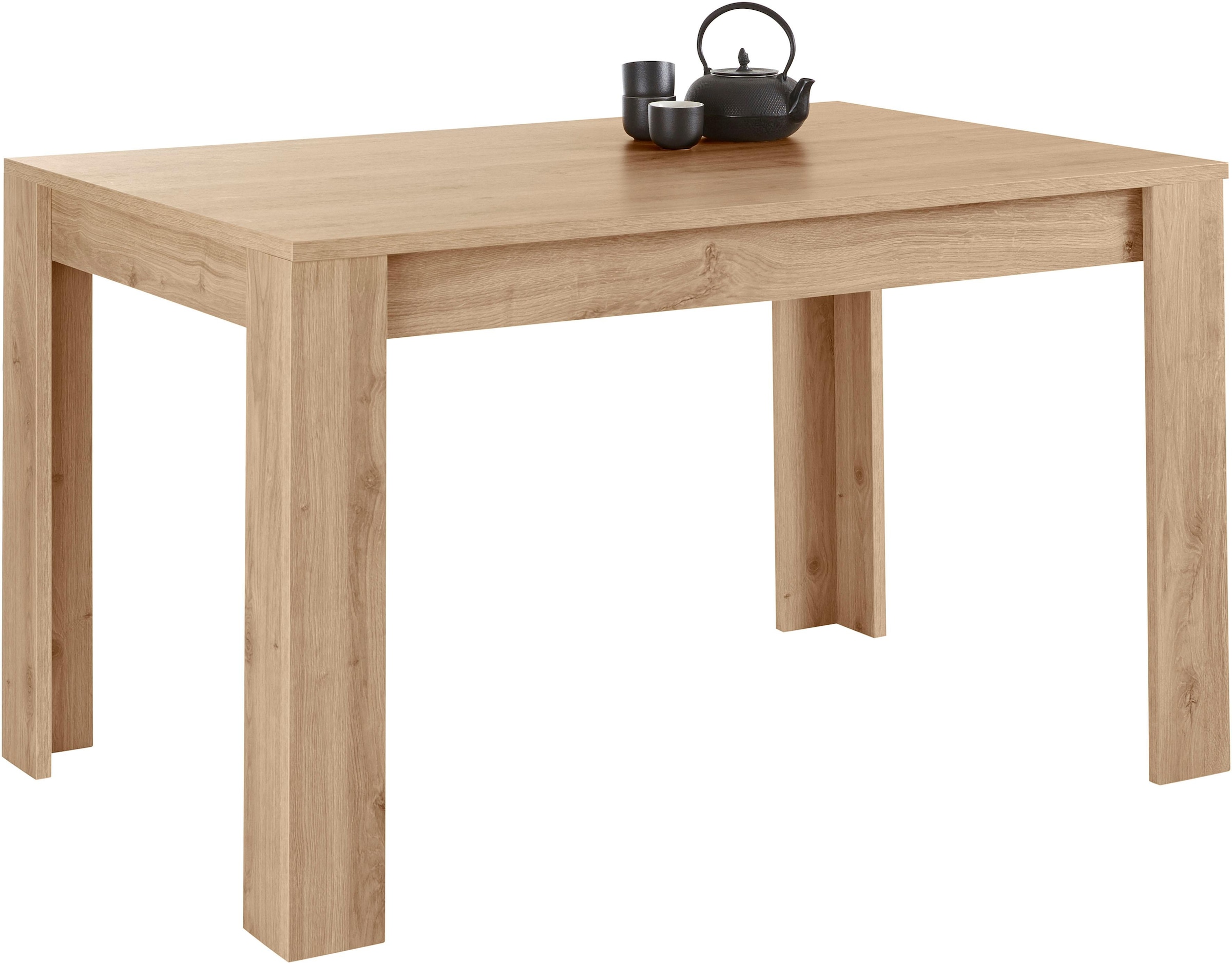 Home affaire Esstisch "Firenze" Beite 137-185 cm, inkl. Ansteckplatte