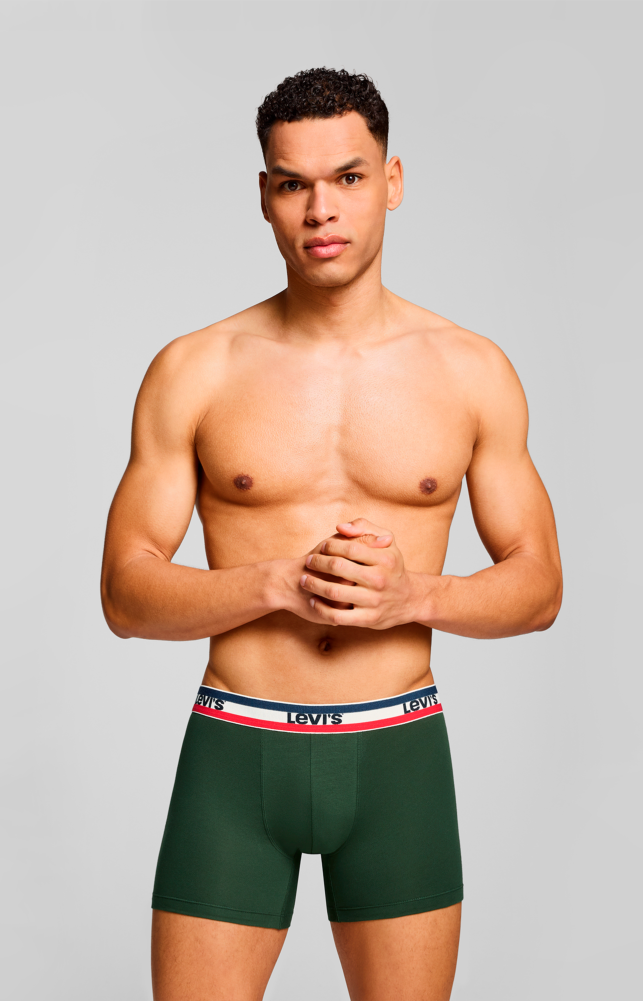 Levi's® Boxershorts »LEVIS MEN SPRTSWR LOGO BOXER BRIEF 3P«, (Packung, 3er Pack), mit breitem Logobund