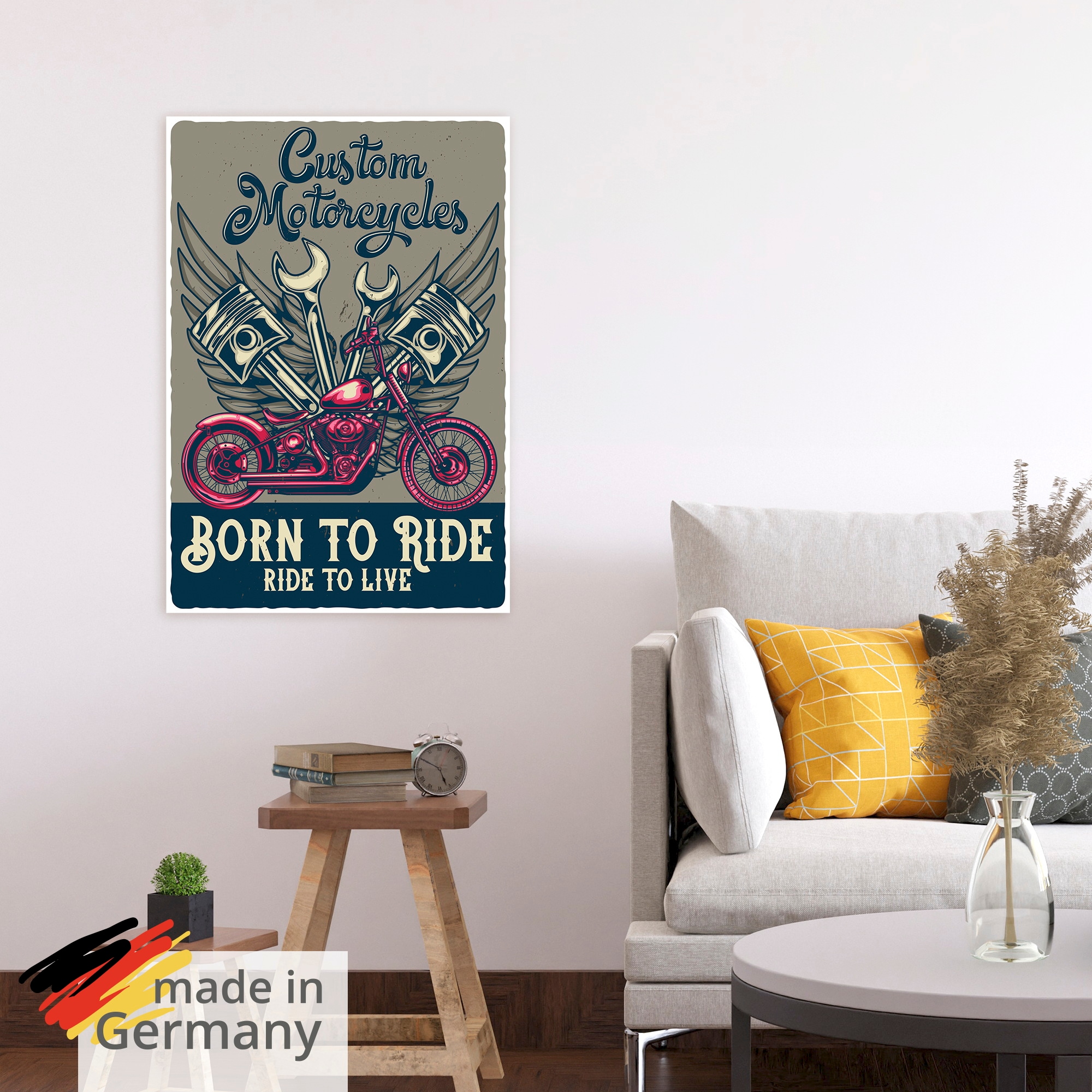 Artland Wandbild »Born to ride« 1 Stk. tlg. als Alubild, Leinwandbild, Poster, Wandaufkleber in verschied. Größen