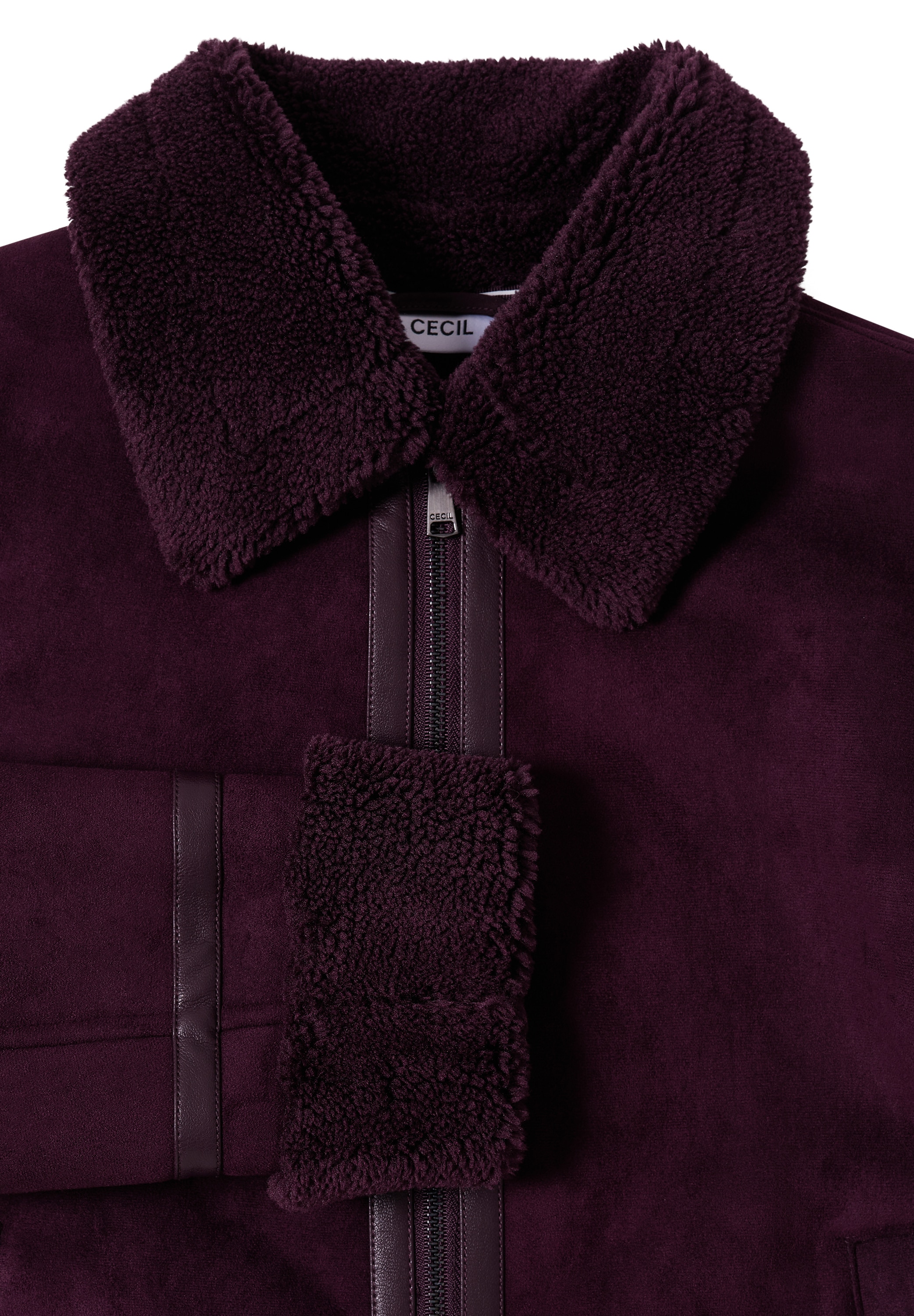Cecil Outdoorjacke mit Fake-Fur-Details