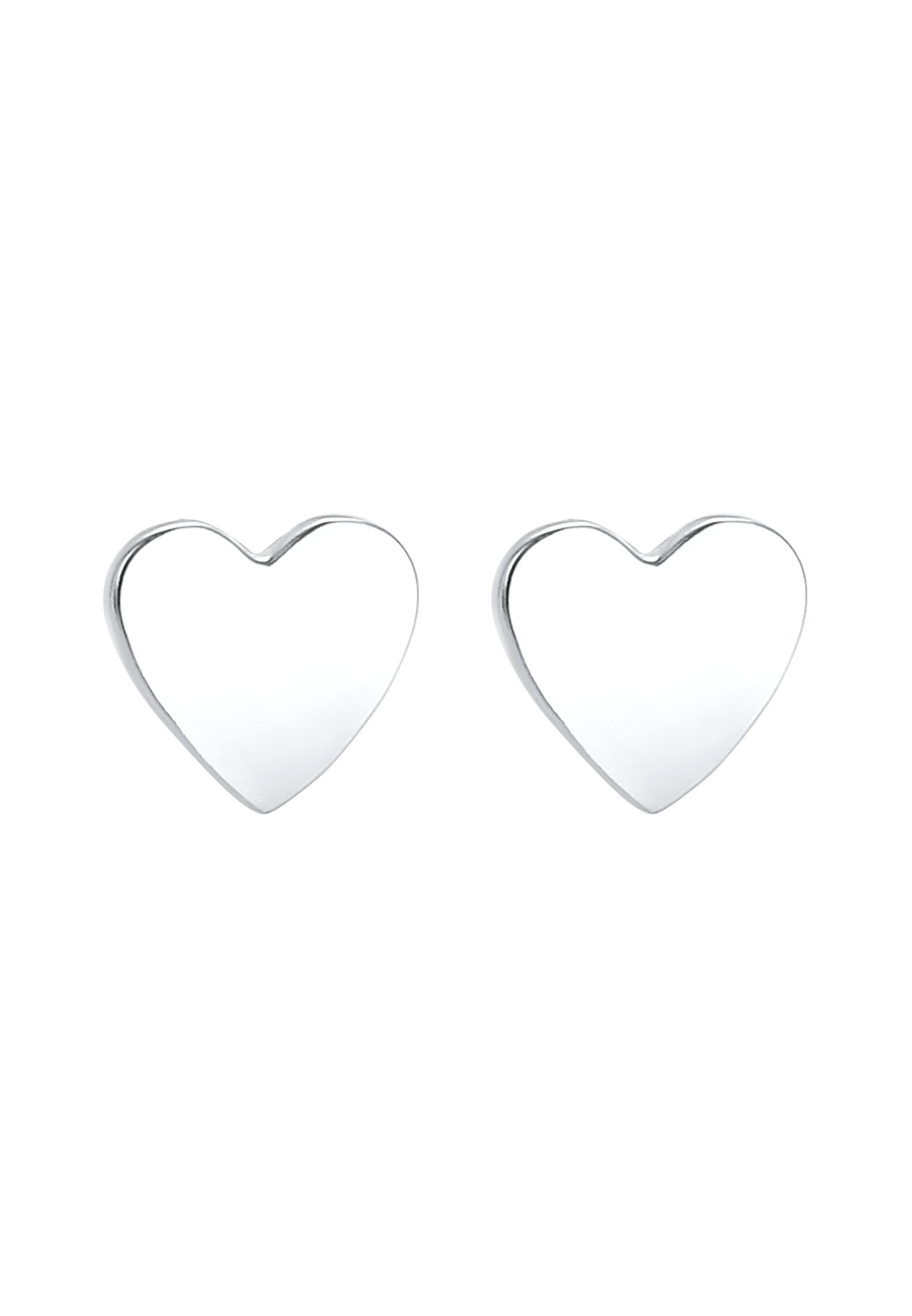 Elli Paar Ohrstecker »Ohrringe Kinder Stecker Herz Liebe Basic 925 Silber«