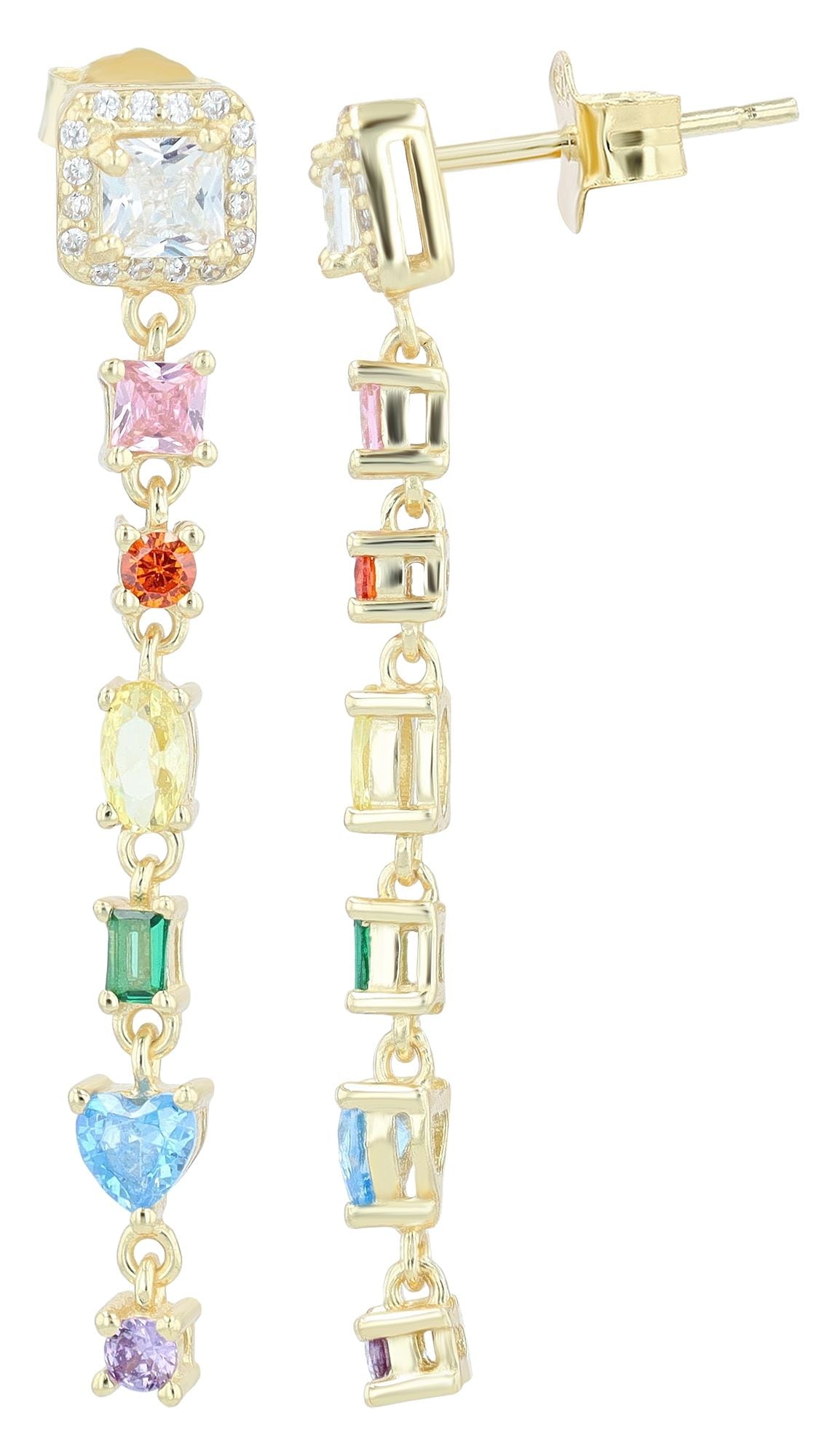 Adelia´s Paar Ohrstecker »Damen Ohrringe ¿ Ohrstecker aus 925 Silber mit Zirkonia«