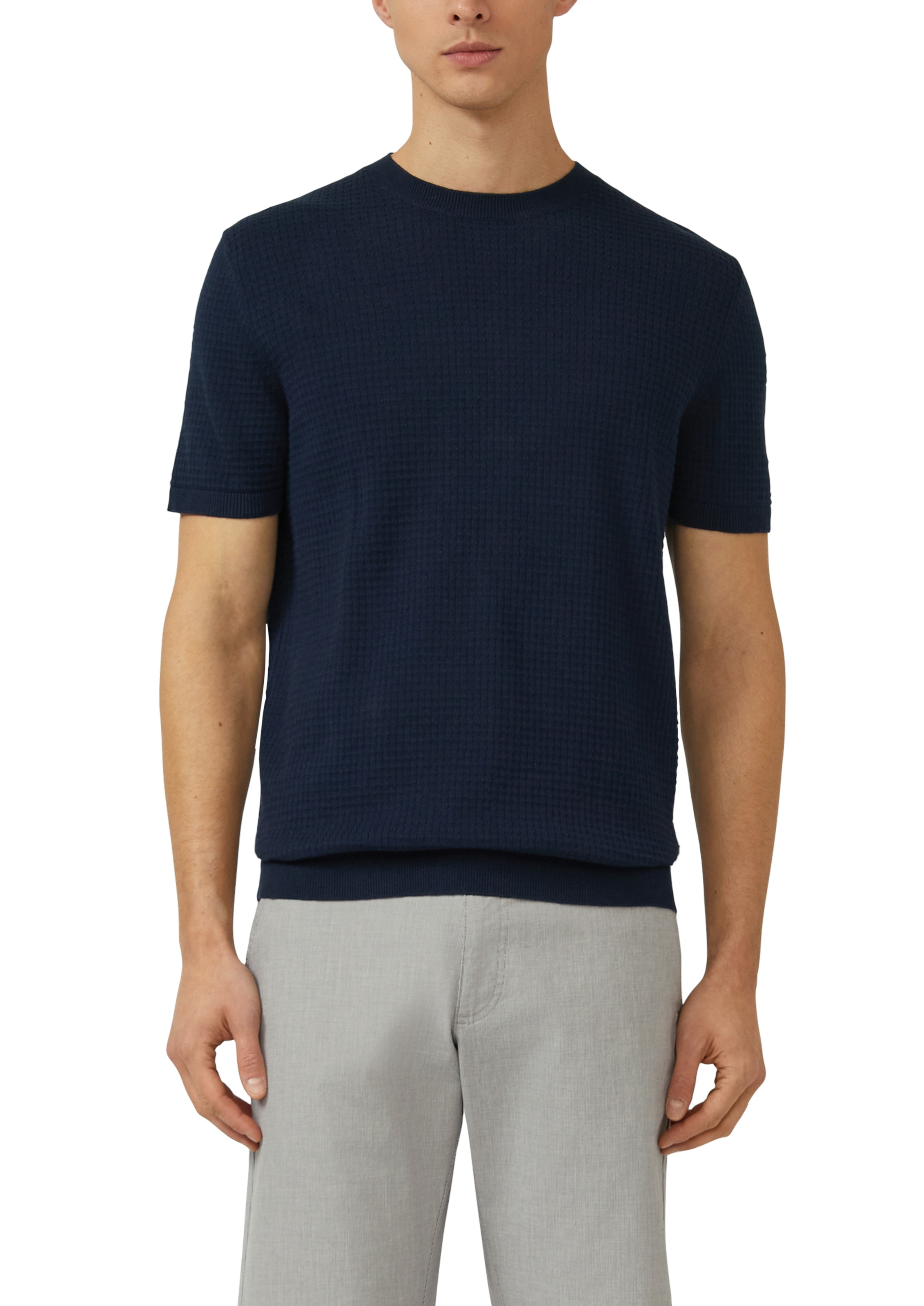 s.Oliver T-Shirt mit Leinen Anteil