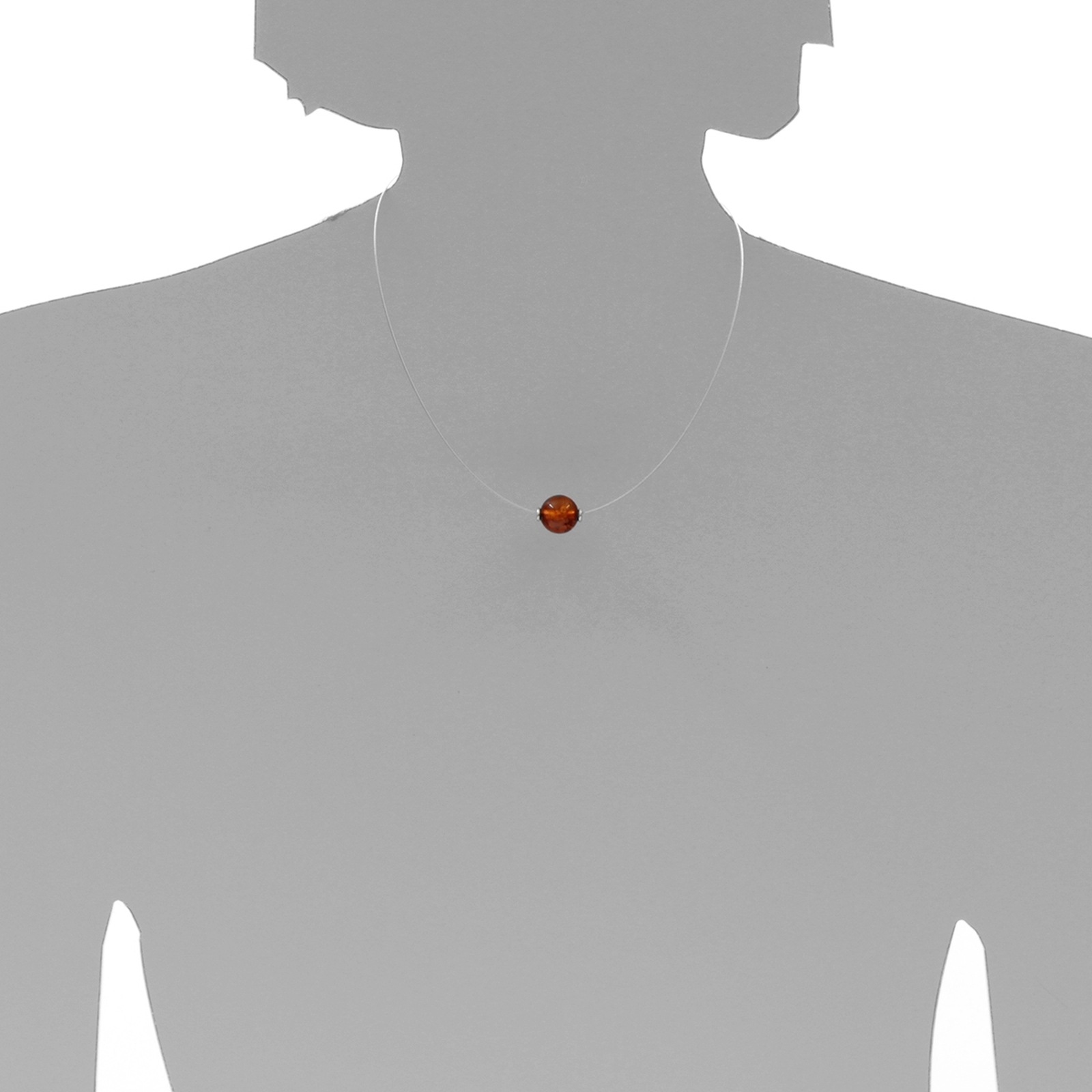 OSTSEE-SCHMUCK Collier »- Bernsteinkugel 11 mm - Bernstein -,«