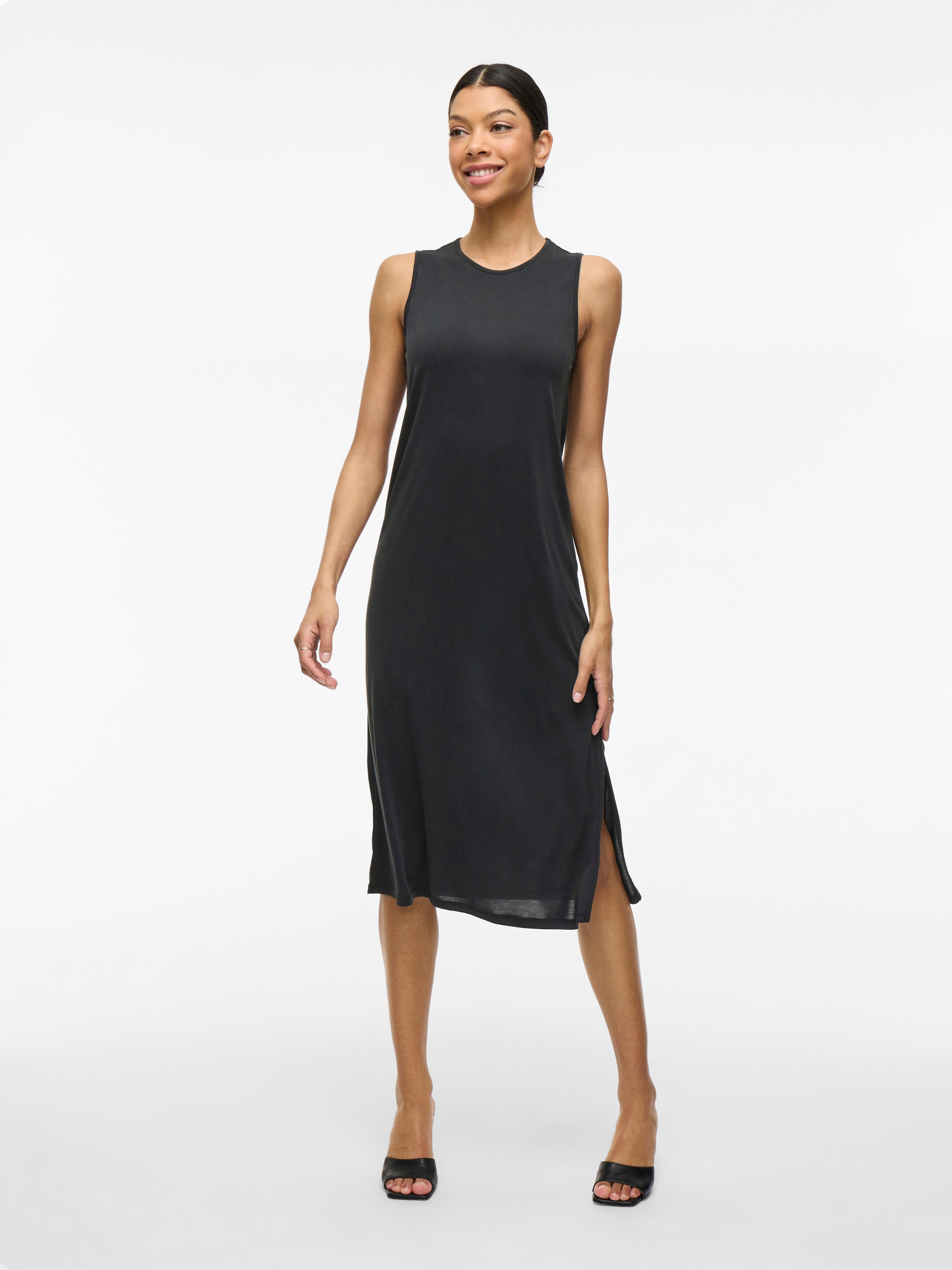 Vila Sommerkleid »VIMODALA O-NECK S/L DRESS - NOOS«