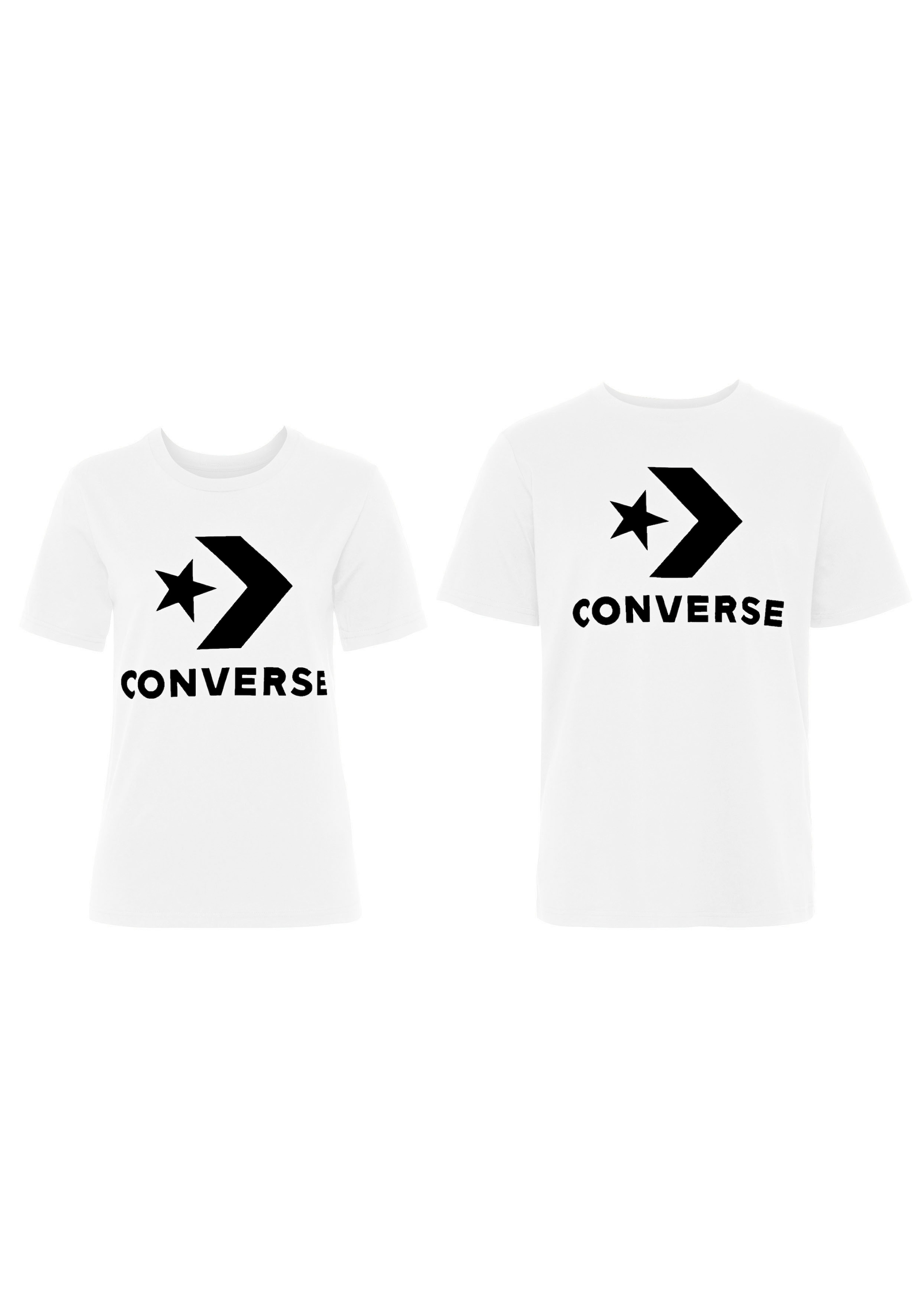 Converse T-Shirt »Unisex GO-TO STAR CHEVRON LOGO STANDARD-FIT«, (1 tlg.), Unisex