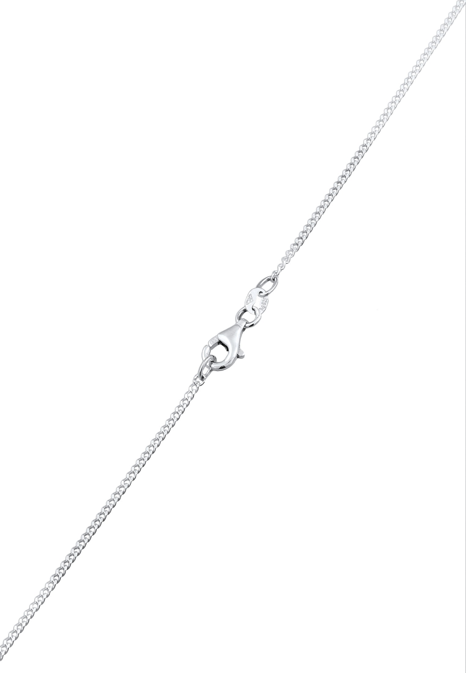 Nenalina Kette mit Anhänger »Halskette Anhänger Plättchen Gebürstet 925 Sterling Silber«