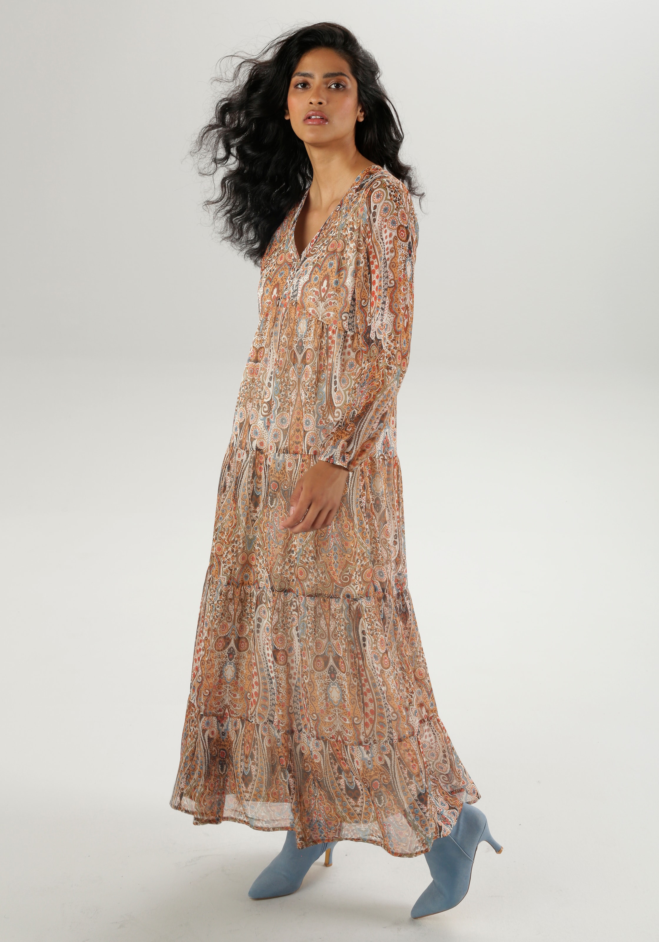 Maxikleid, mit fantasievollem Paisley-Muster - NEUE KOLLEKTION