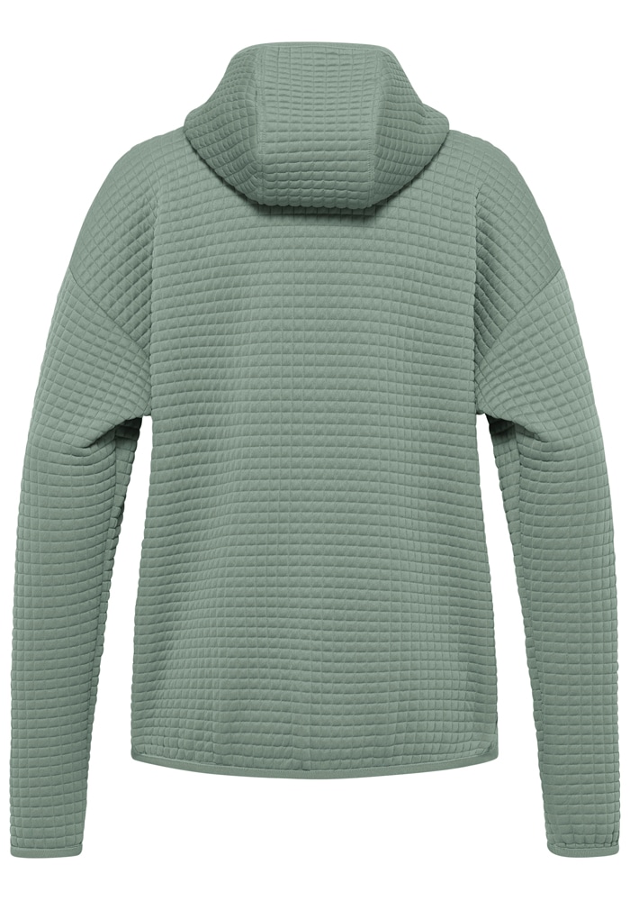 Jack Wolfskin Fleecejacke »MOGARI HOODED FZ W« mit Kapuze atmungsaktiv, leicht, Übergangsjacke, Waffel-Optik