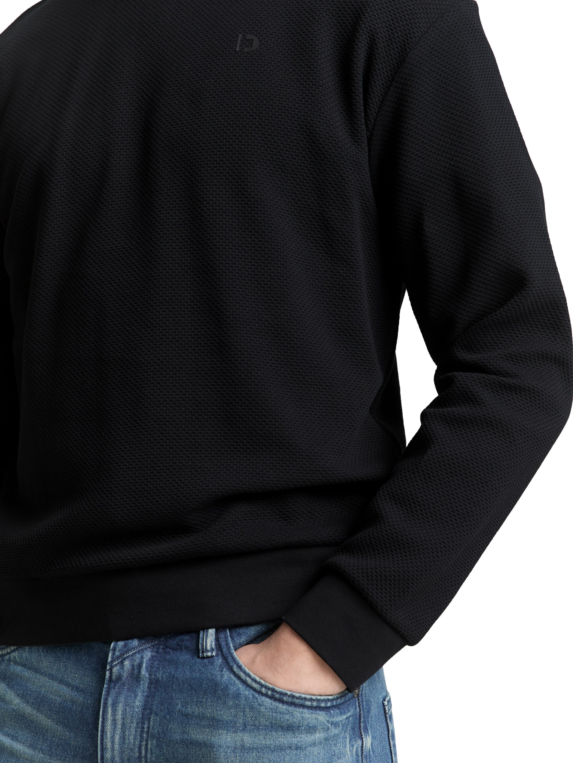 TOM TAILOR Denim Sweatshirt , mit Logo Stickerei
