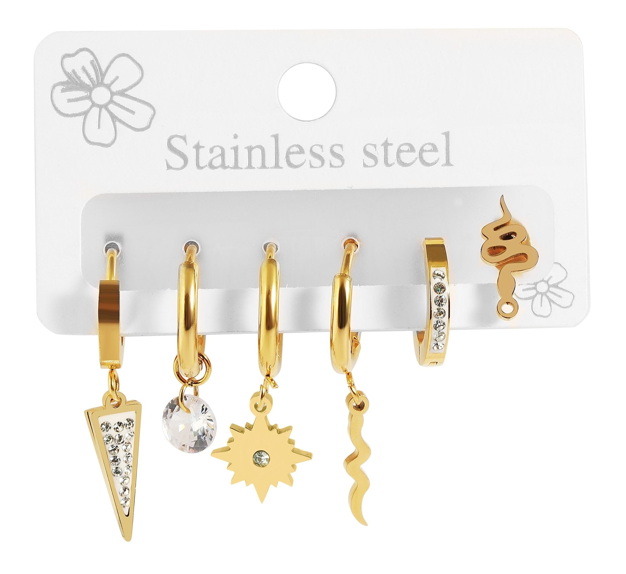 Adelia´s Paar Ohrstecker »Damen Ohrringe ¿ Ohrstecker aus Edelstahl«