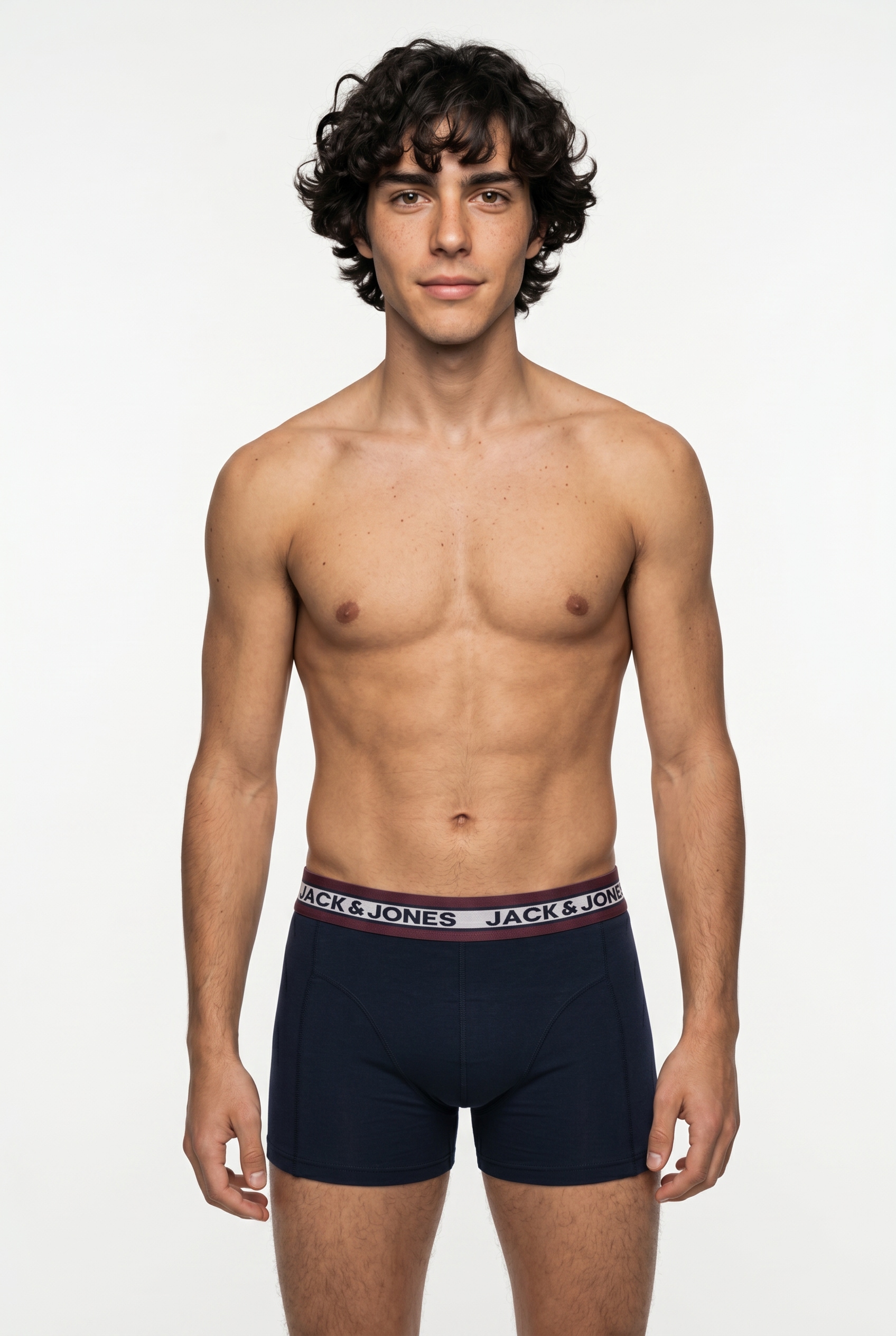 Jack & Jones Trunk »JACSOLID   Stretchkomfort, elastisch, bequem mit sportlichem Look« Packung, 12 Stk. bedruckt, modisch, eng anliegend, Baumwollmischung, Bündchen
