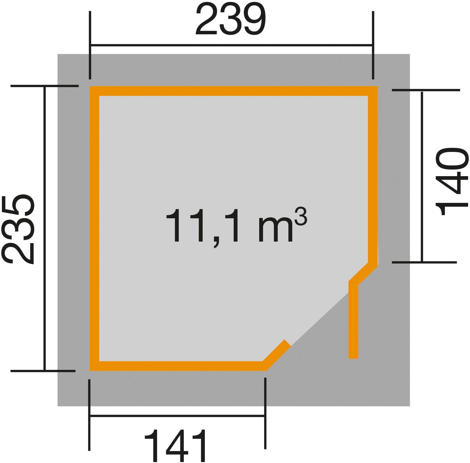 weka Gartenhaus »229 A«