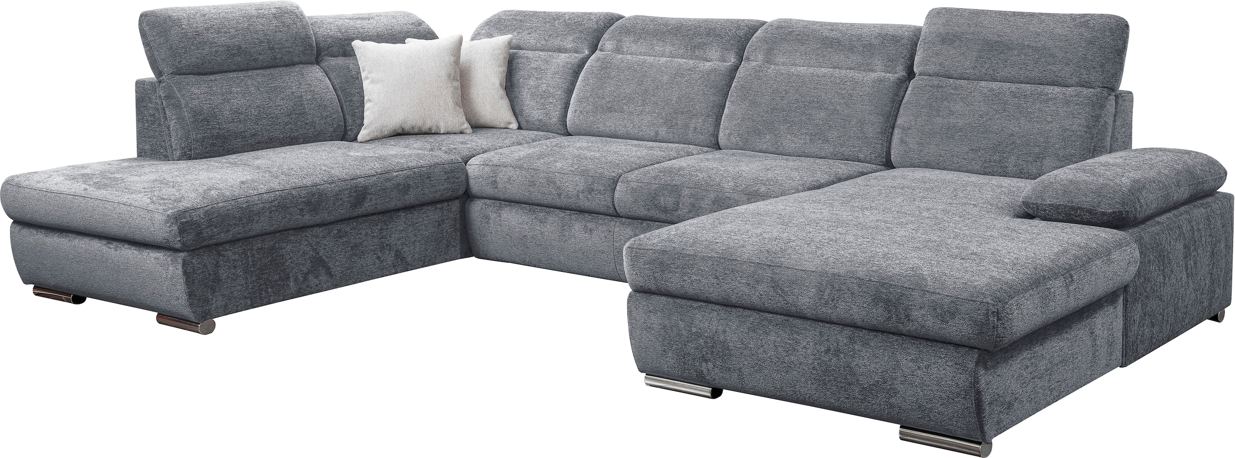 WERK2 Wohnlandschaft »Cordoba inkl. Bett, Bettkasten und Kopfteilfunktion, Breite 359cm«