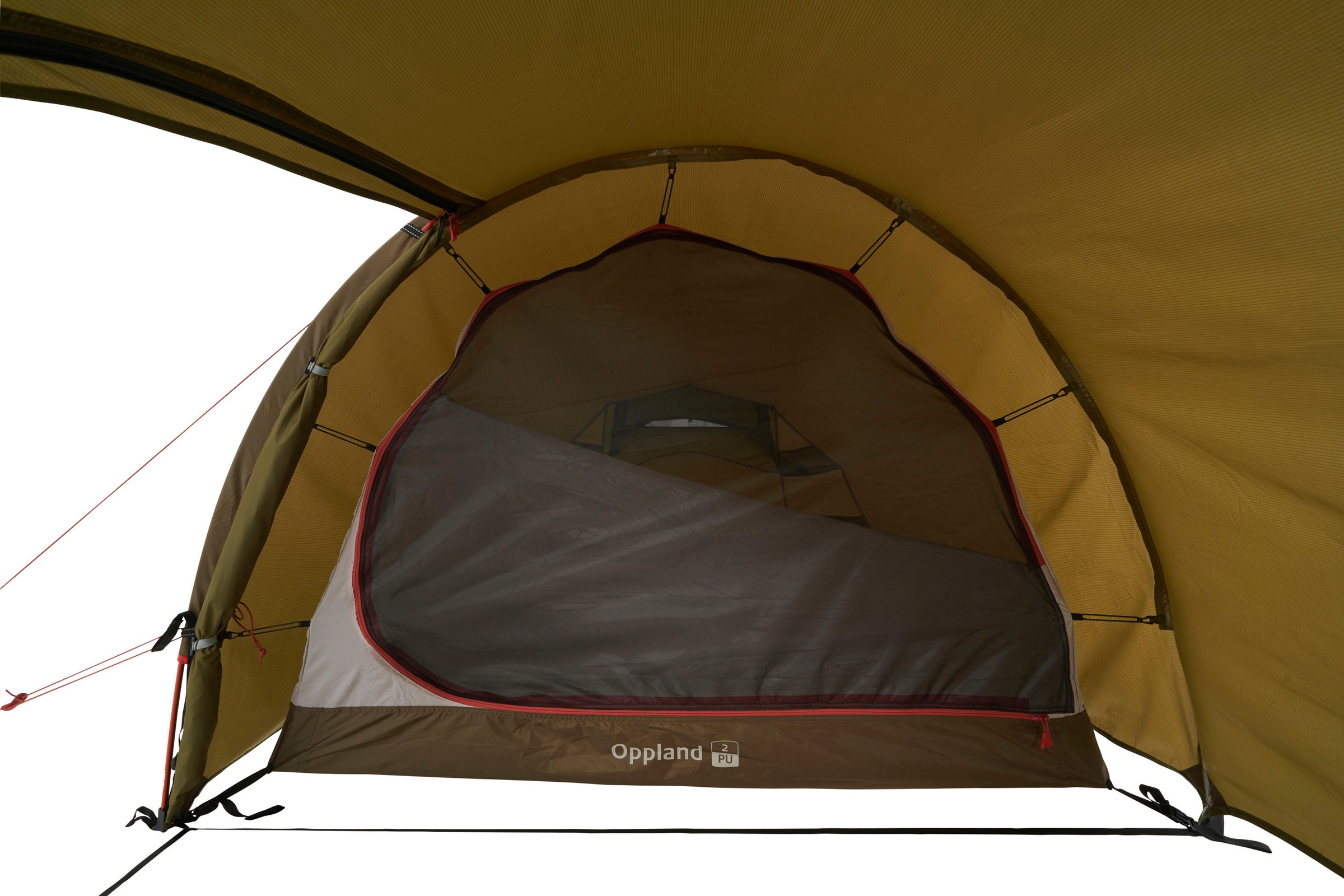 Nordisk Tunnelzelt »Oppland 2 (2.0) PU Tent Dark Olive«, 2 Personen, (Packung, 1 tlg.)