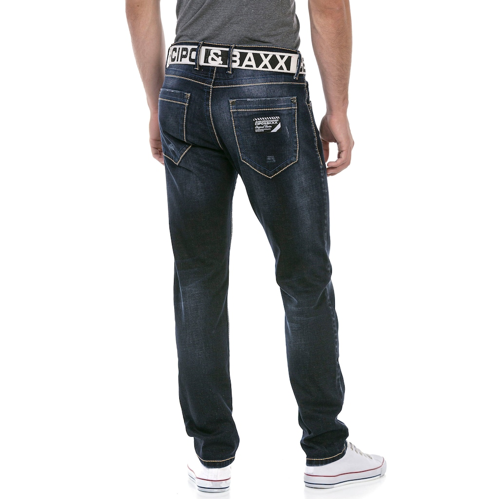 Cipo & Baxx Regular-fit-Jeans, mit markanter Waschung