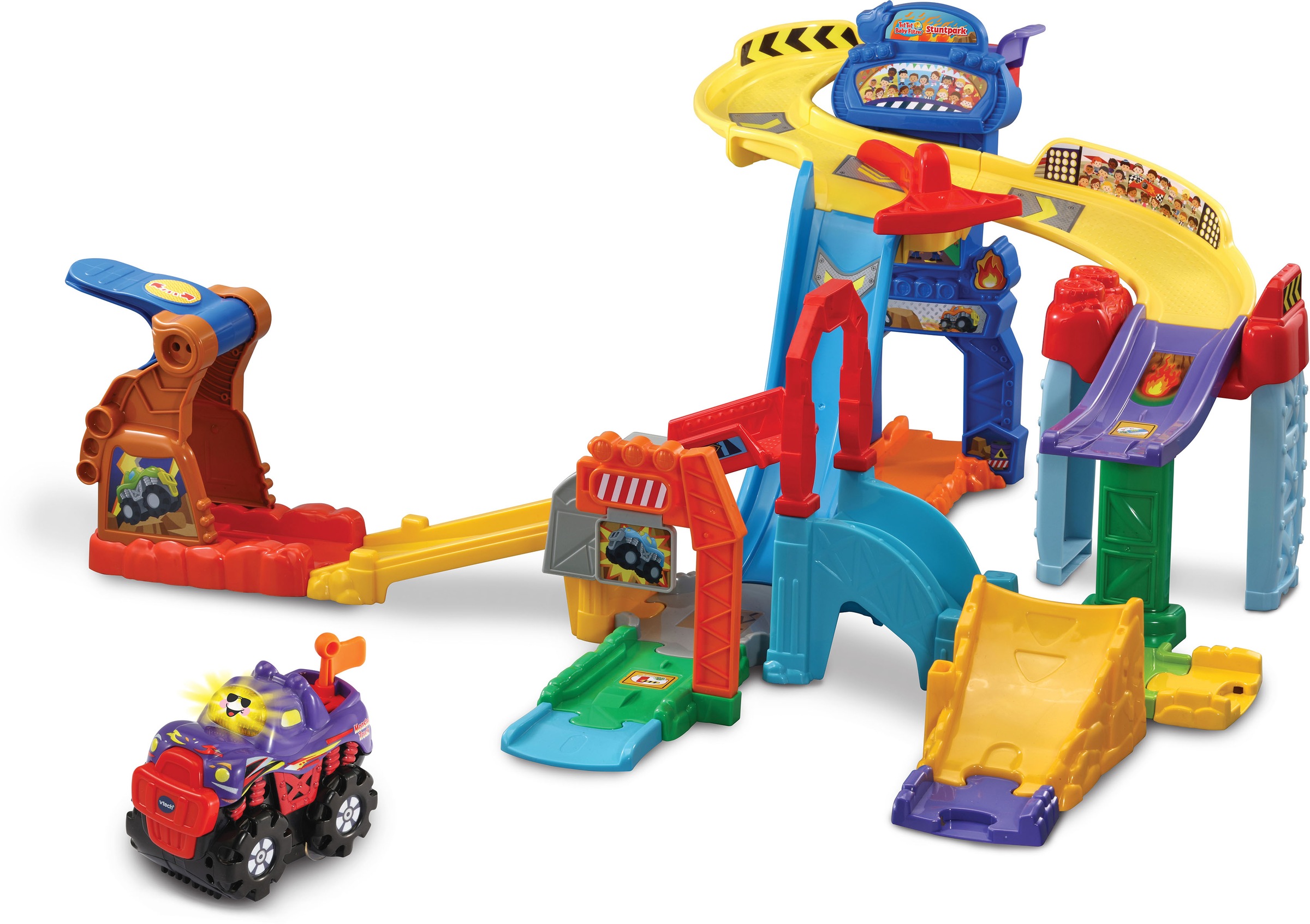 Vtech® Spiel-Gebäude »Tut Tut Baby Flitzer, Stuntpark«, mit Monstertruck