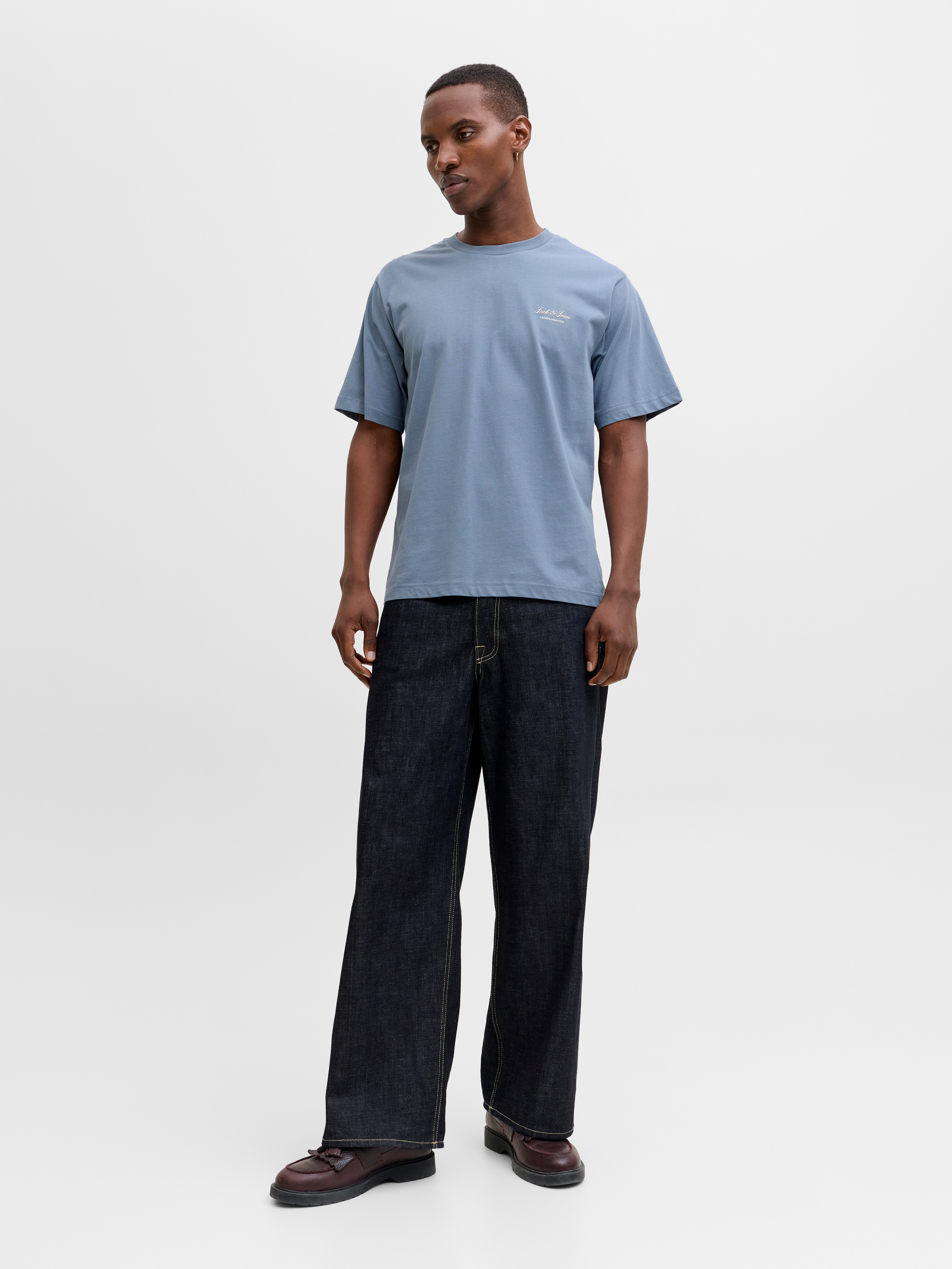 Jack & Jones Rundhalsshirt »JJEARCHIVE GRAPHIC TEE SS O-NECK NOOS« Baumwolle, relaxed fit