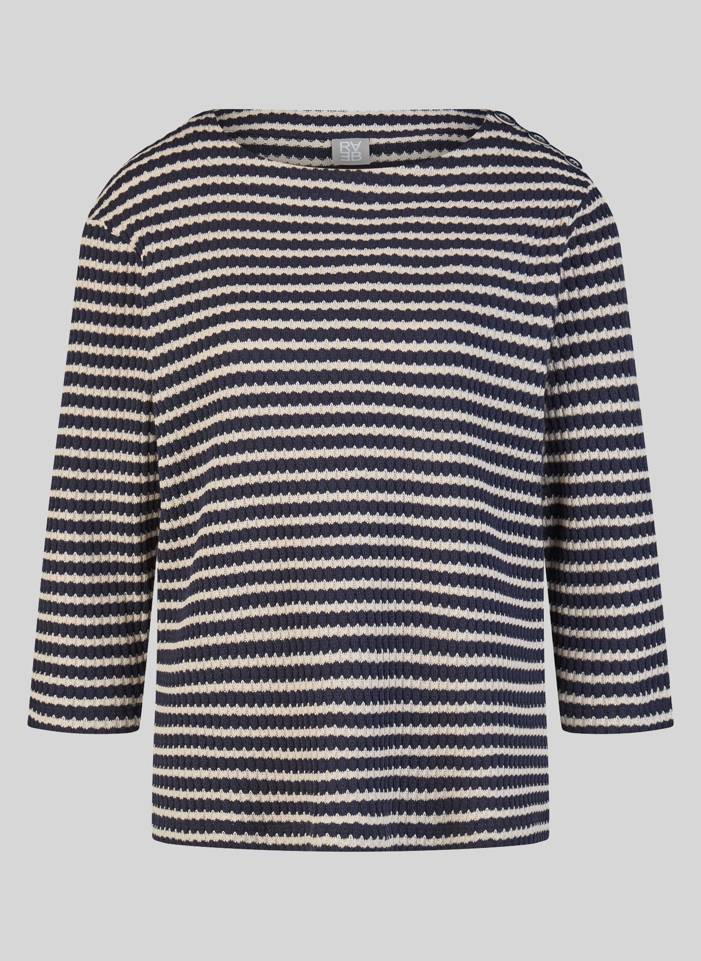Rabe 3/4 Arm-Pullover im Streifen-Look