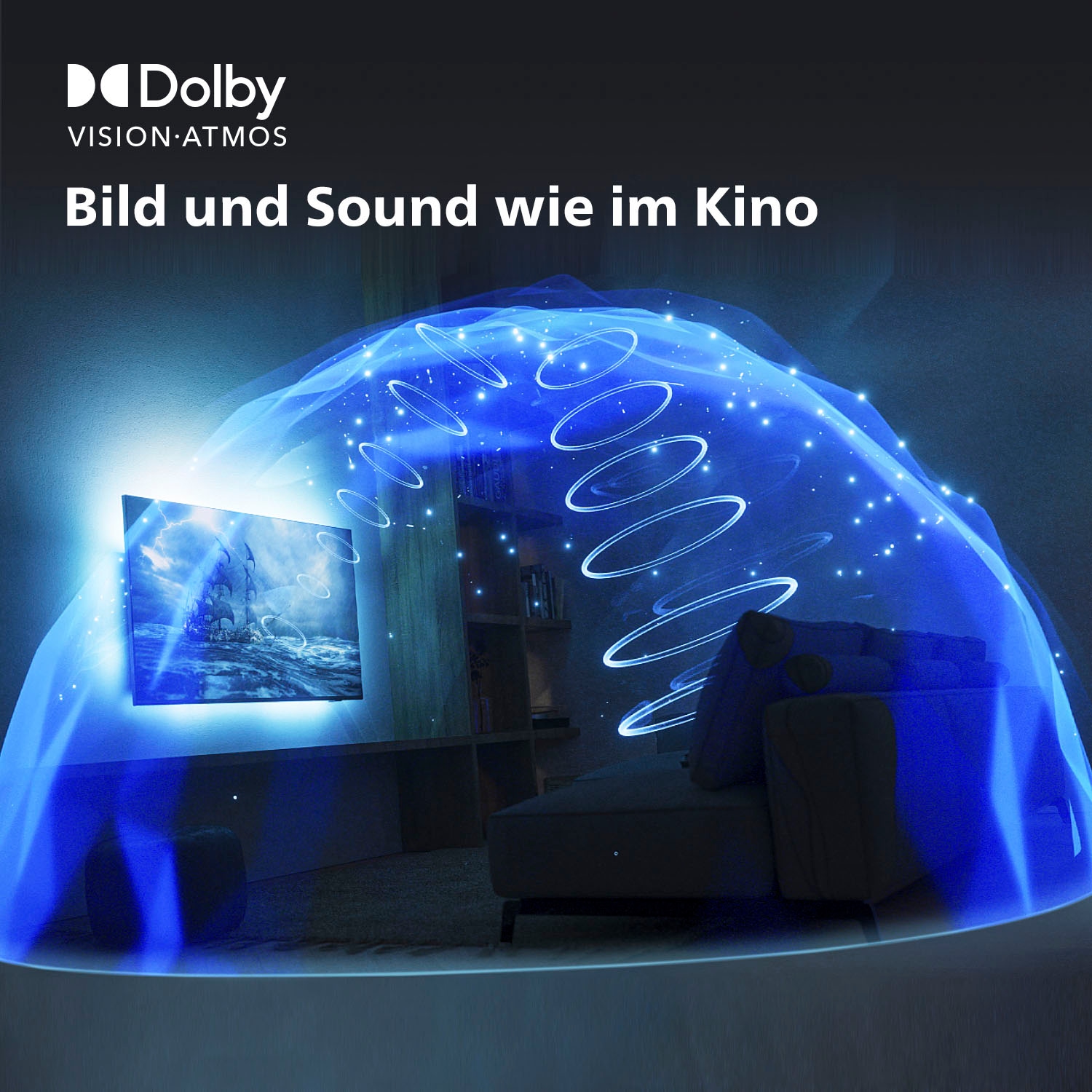 Philips OLED-Fernseher »48OLED708/12«, 4K Ultra HD, Android TV-Google TV-Smart-TV