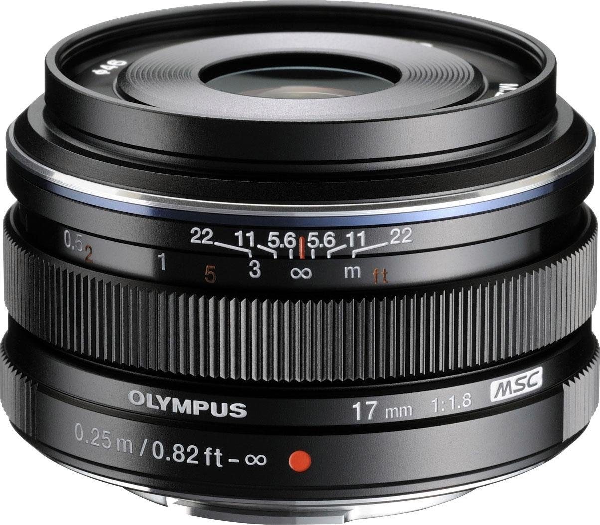 Olympus Weitwinkelobjektiv »M.ZUIKO DIGITAL 17 mm F1.8«, passend für Olympus & OM SYSTEM MFT Kameras