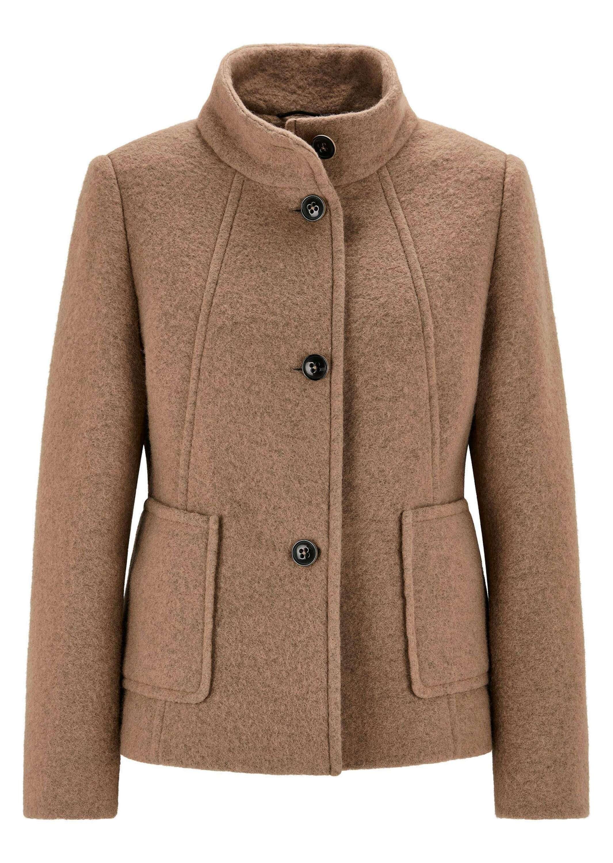 GOLDNER Wolljacke »Elegante Kurzjacke mit Stehkragen« besondere Nahtführung
