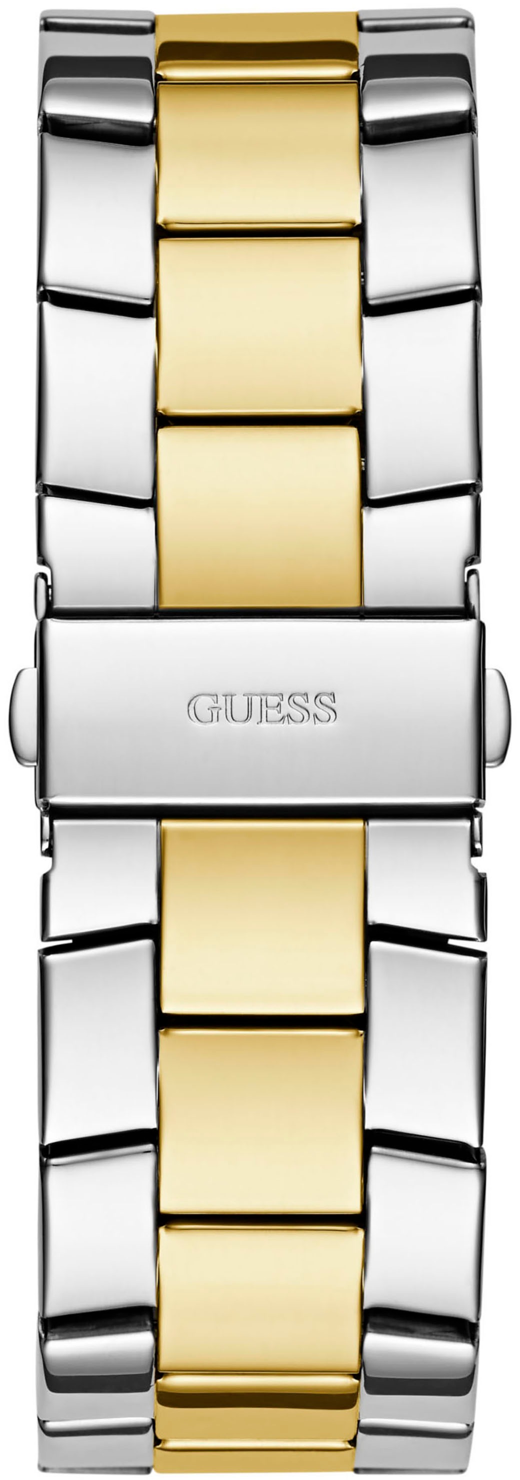 Guess Multifunktionsuhr »MAJESTIC« Quarzuhr, Armbanduhr, Herren, Datum, 12/24-Std.-Anzeige,Kristallsteine
