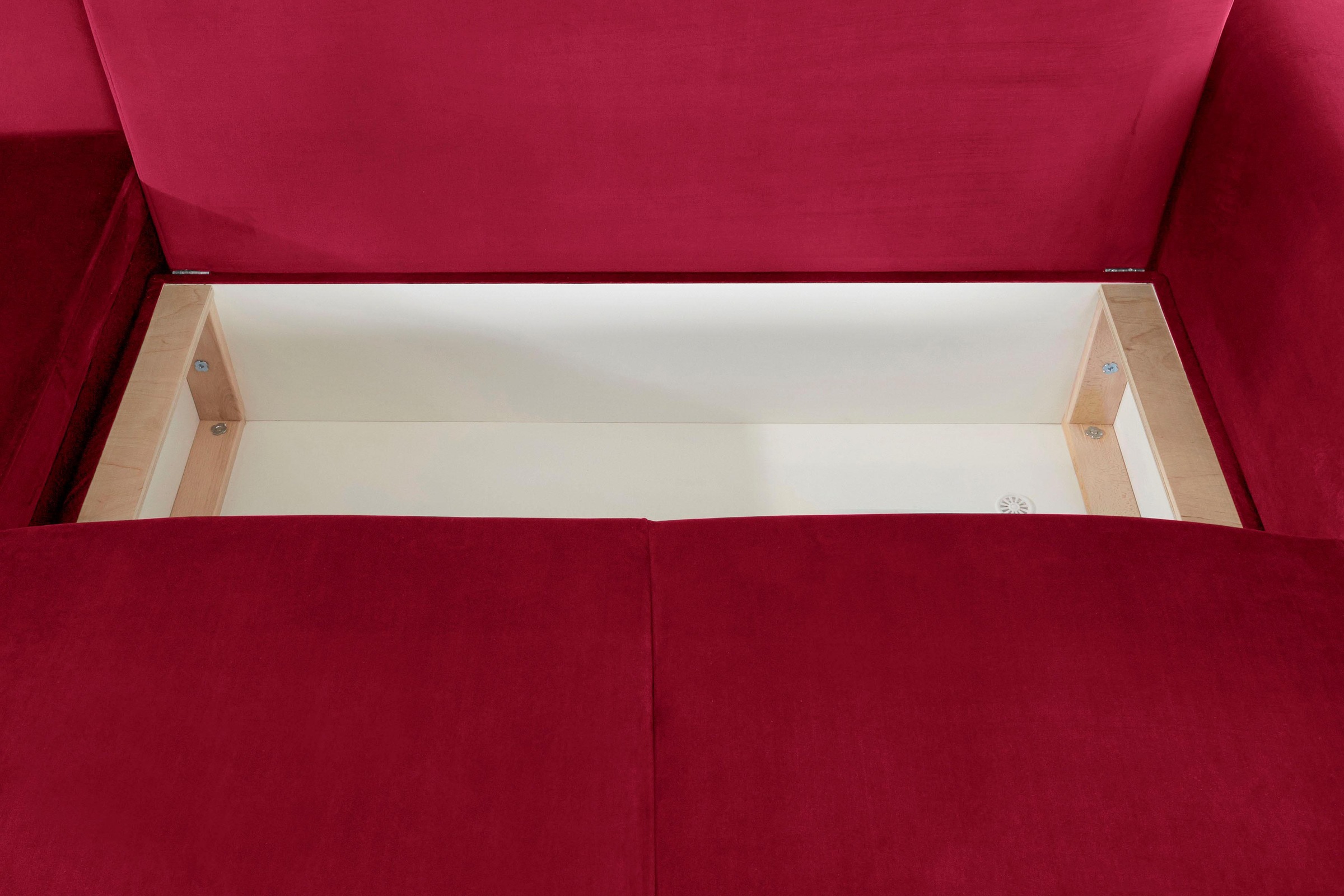 Guido Maria Kretschmer Home&Living Ecksofa »Györ«, L-Form, wahlweise mit Bettfunktion und Bettkasten incl. 2 Zierkissen
