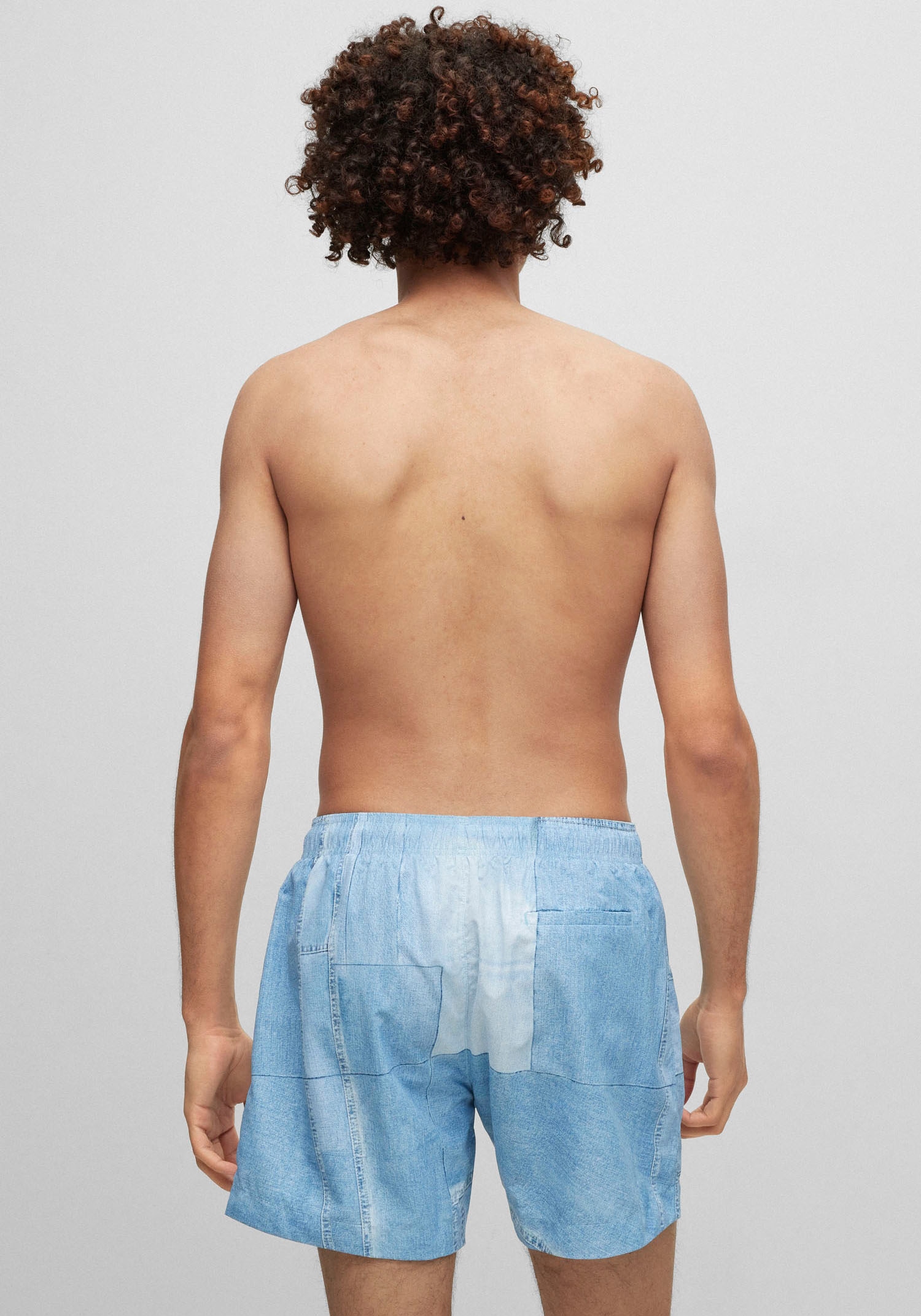 HUGO Underwear Badeshorts »JEY«, im modischem Denim-Patch Design