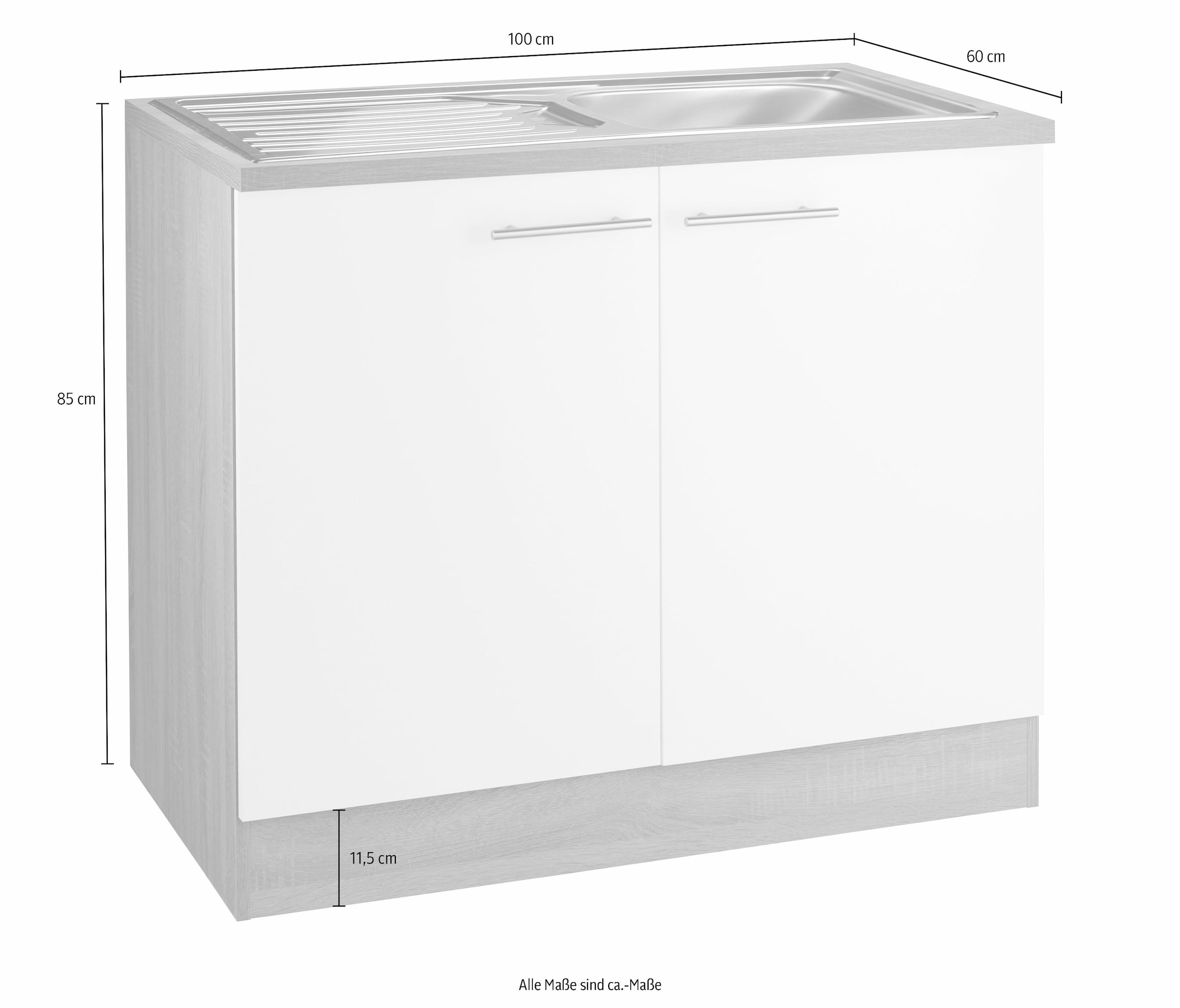 OPTIFIT Spülenschrank »Kalmar«, Breite 100 cm online bei OTTO