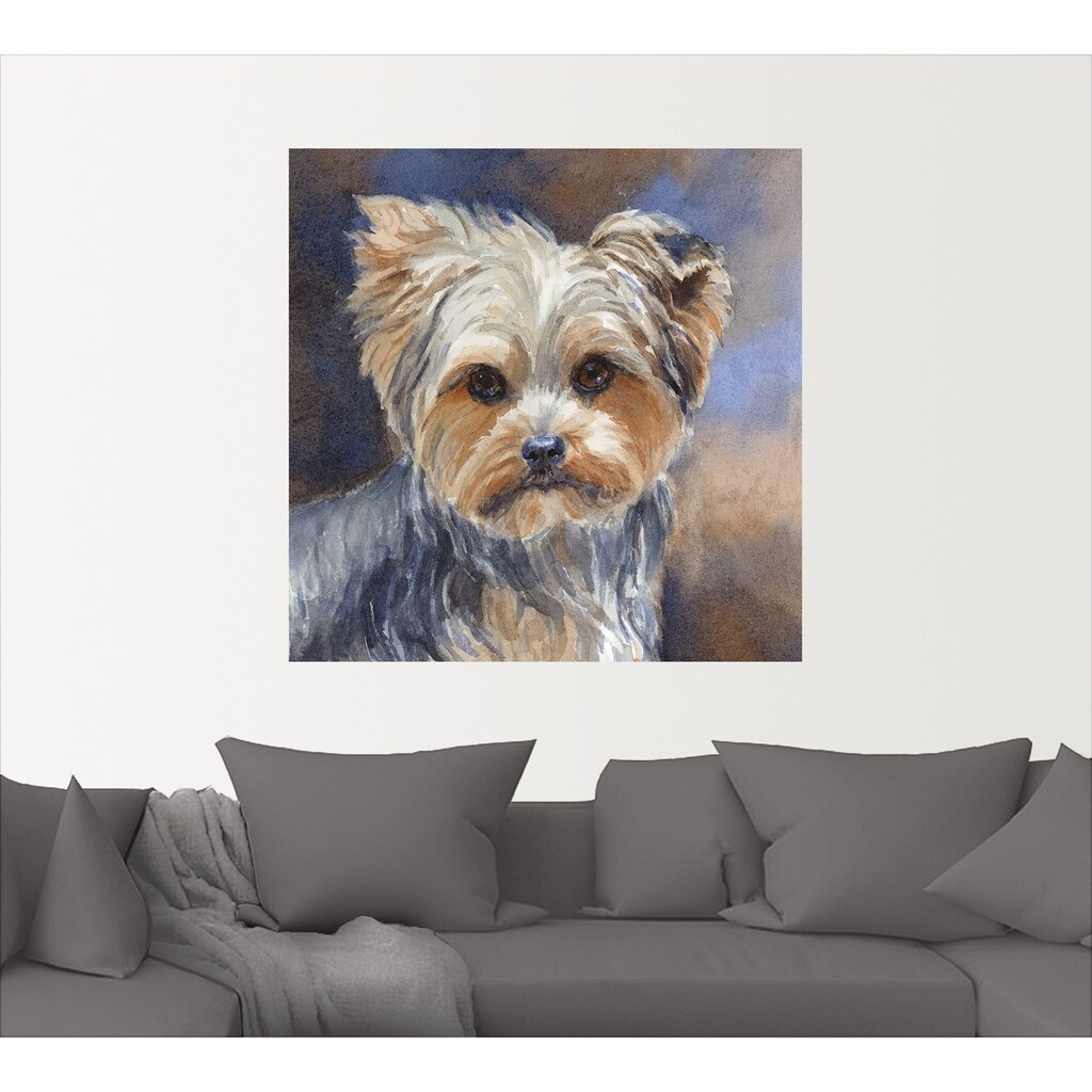 Artland Wandbild »Sadie Belle Yorkshire Terrier«, Haustiere, (1 St.)