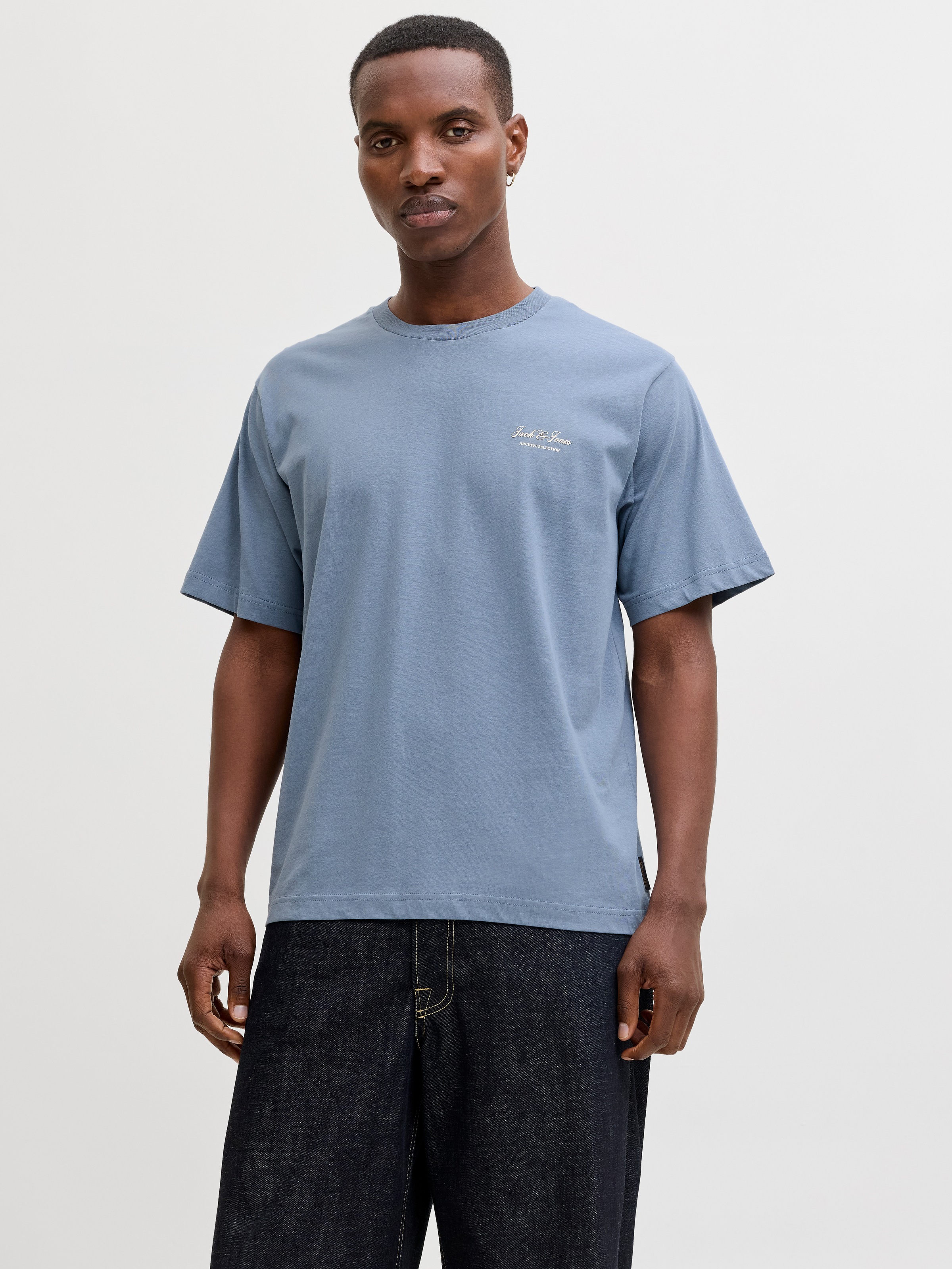 Jack & Jones Rundhalsshirt »JJEARCHIVE GRAPHIC TEE SS O-NECK NOOS« Baumwolle, relaxed fit