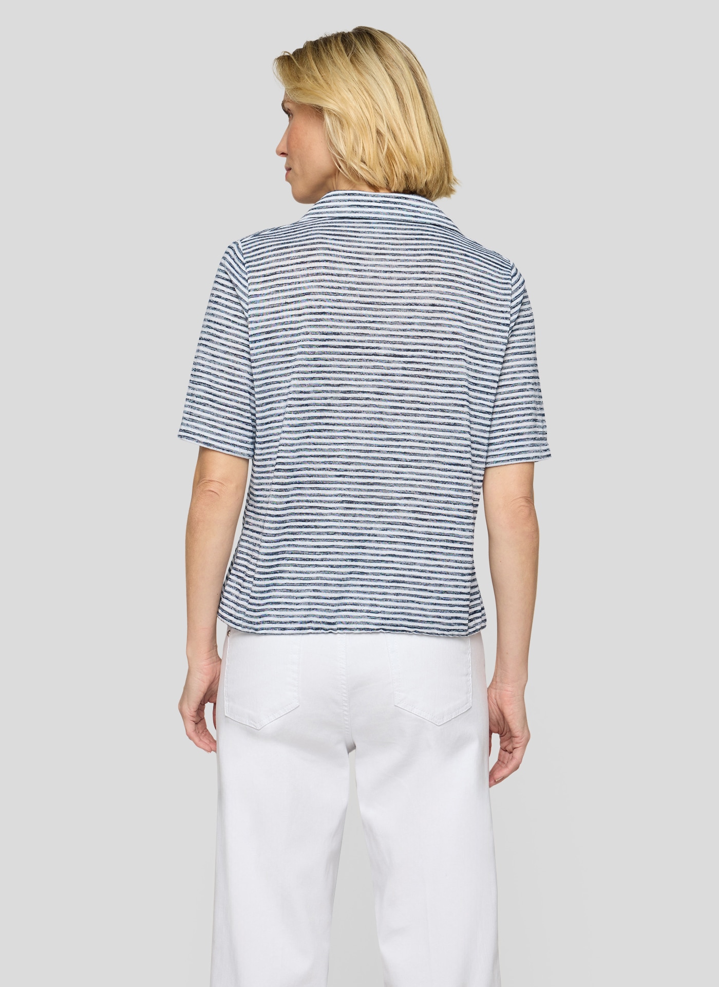 Rabe Poloshirt im Ringel-Look