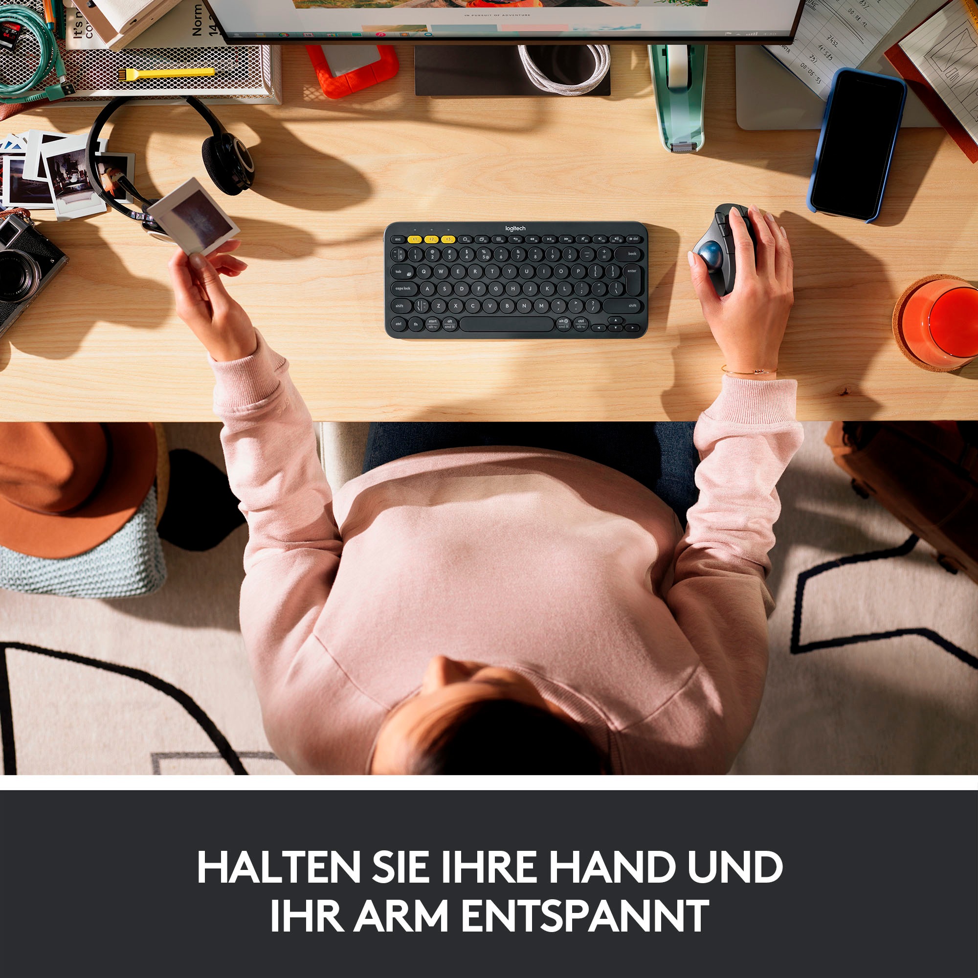Logitech Maus »ERGO M575«, Bluetooth