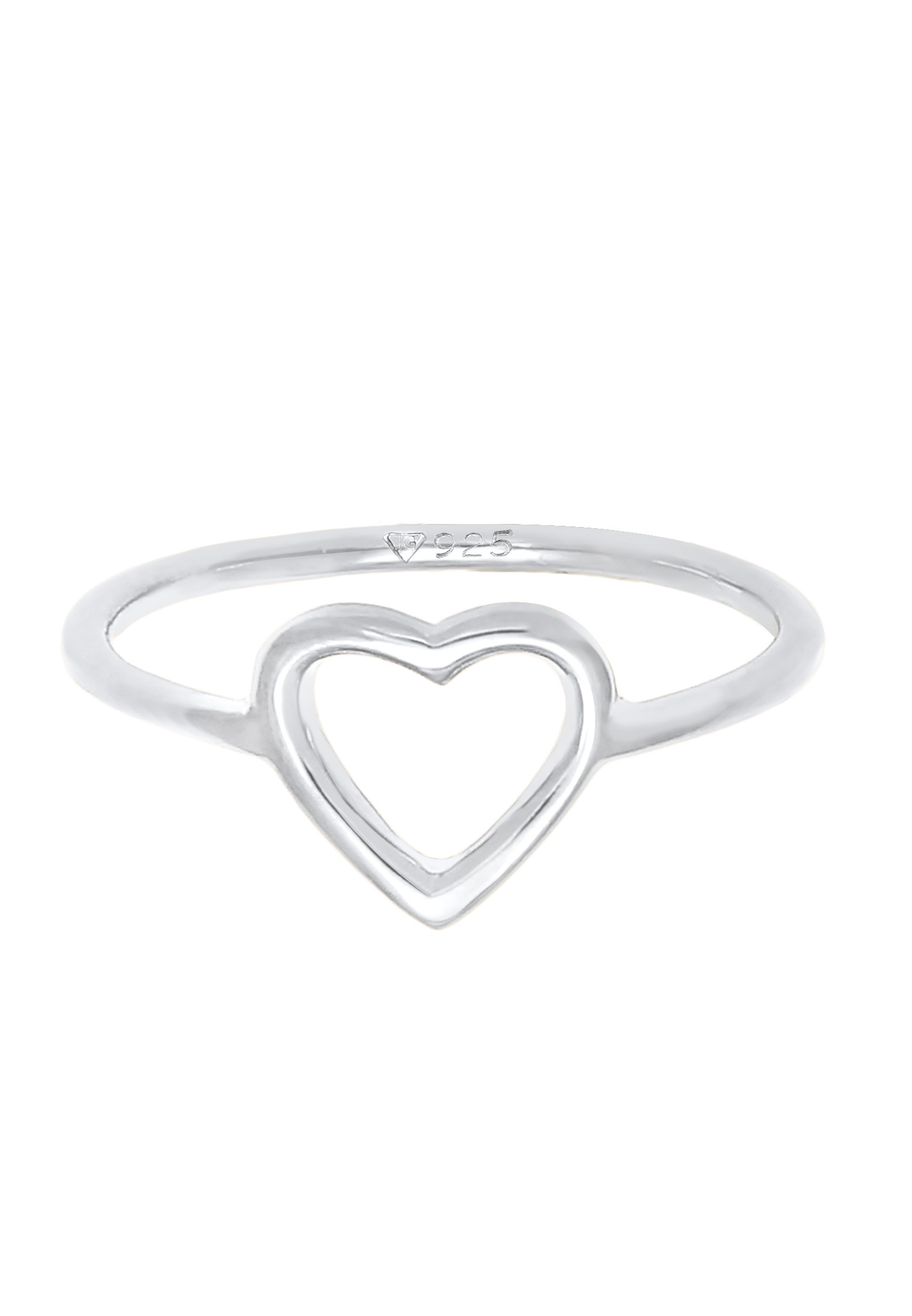 Elli Fingerring »Ring Herz Liebe Romantik Zart Filigran 925 Silber«