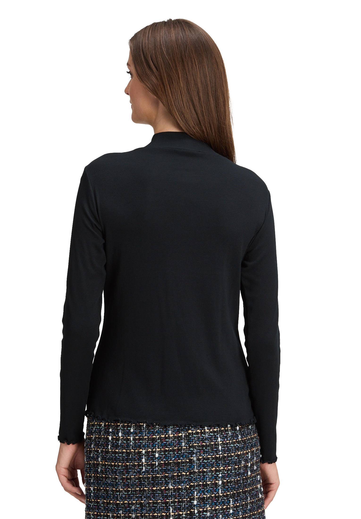 Betty&Co Langarmshirt »Langarm-Shirt mit Rippenstruktur«