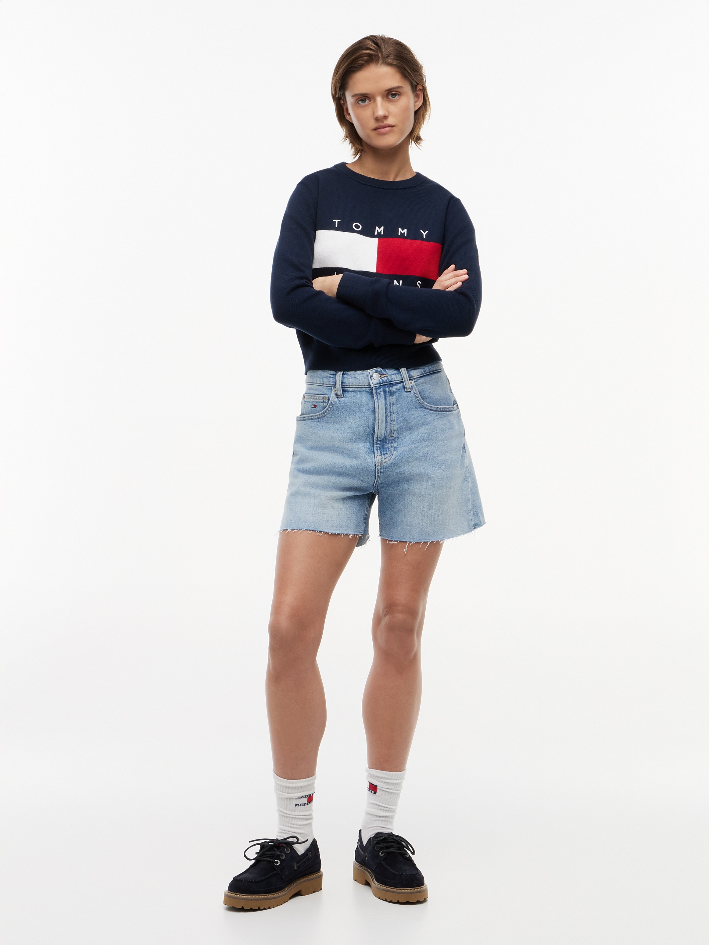 Tommy Jeans Jeansshorts »MOM SHORT CJ8117« Baumwollmischung, Stretch, Mom Fit, high waist