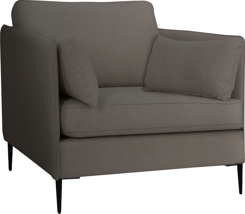 Home affaire Loveseat »Loveseat Queenie«, (1 St.), mit softem, weichem  Sitzkomfort, zeitloses Design, inkl. Zierkissen online bei OTTO