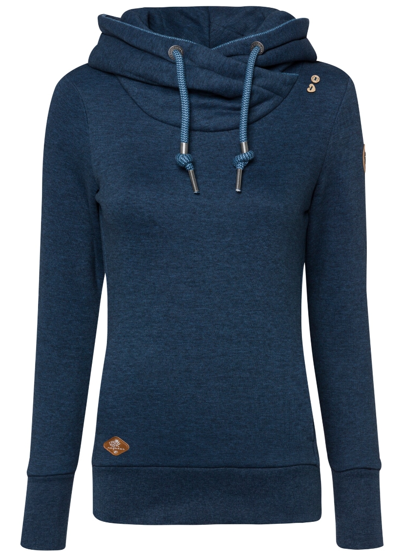 Ragwear Sweatshirt »GRIPY BOLD CHEVRON O«, Hoodie mit hochschießendem Schalkragen mit Zierknopfbesatz